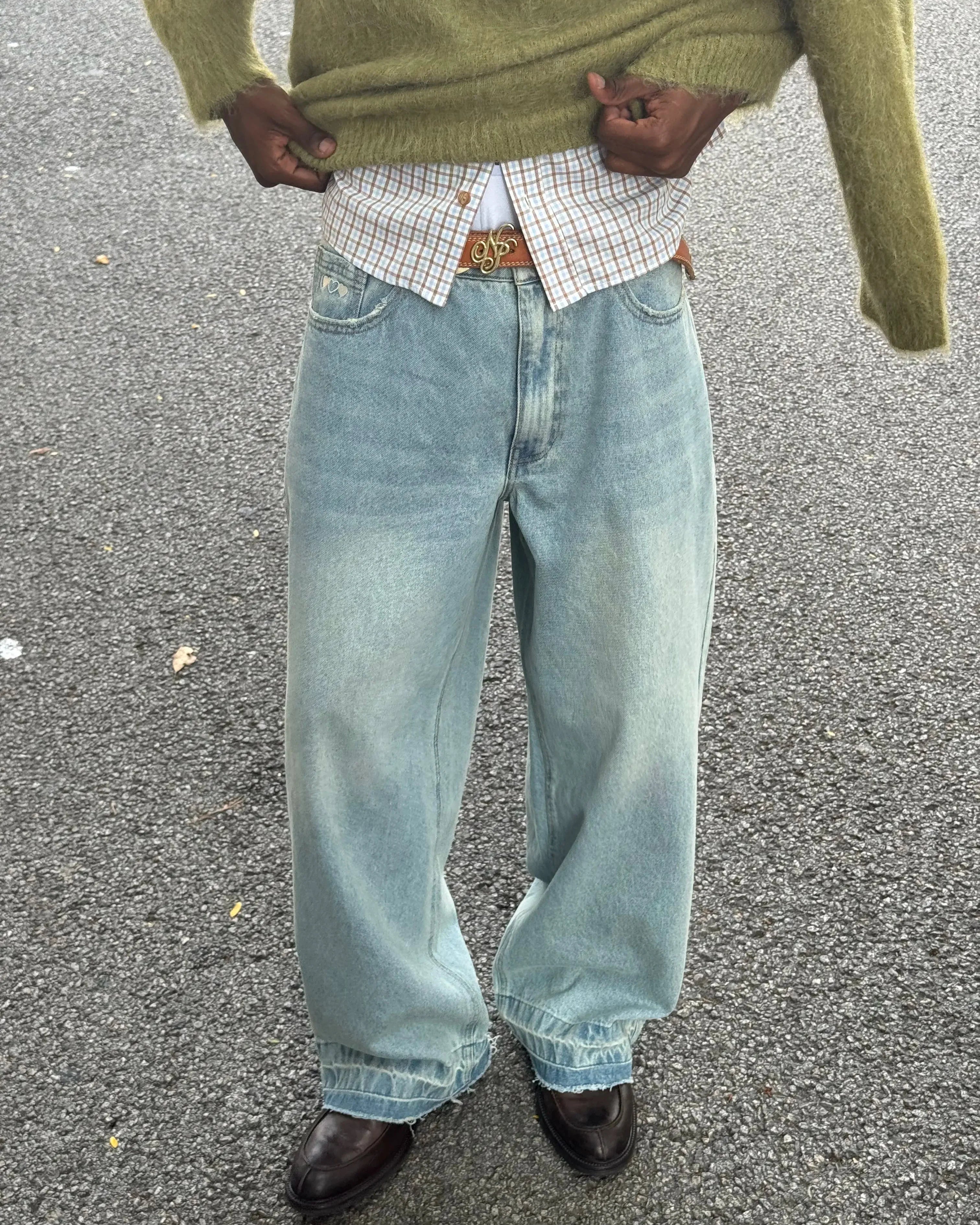 Pantalón Baggy Light Wash Old