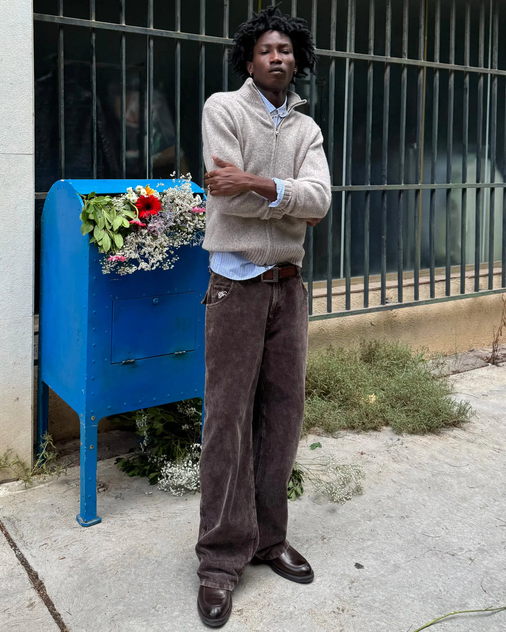 Cárdigan Con Cremallera Sweet Beige