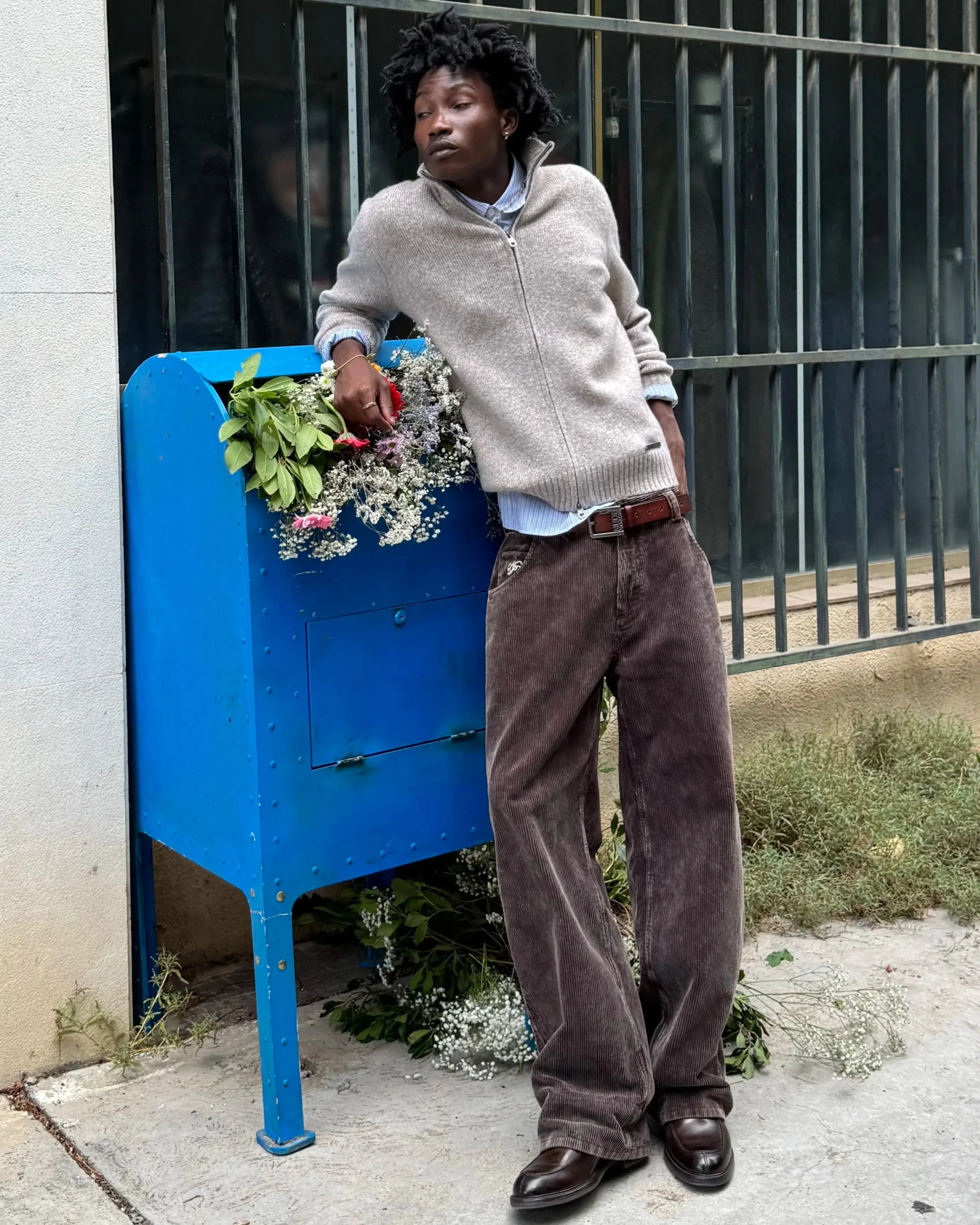 Cárdigan Con Cremallera Sweet Beige