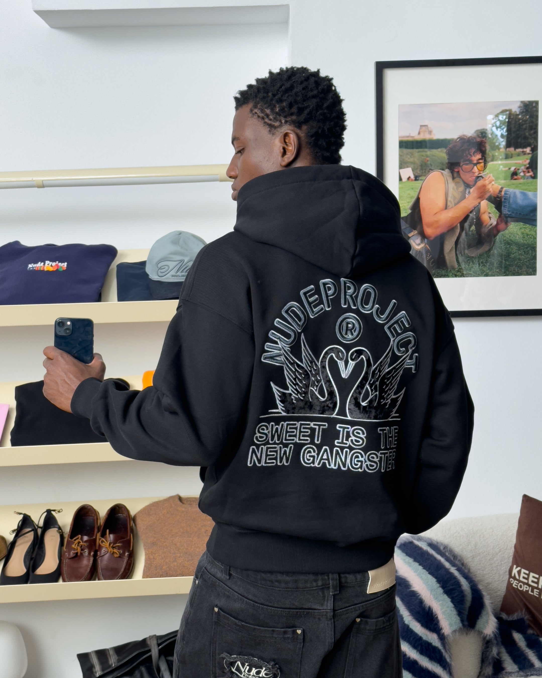 Sudadera Swans Negra