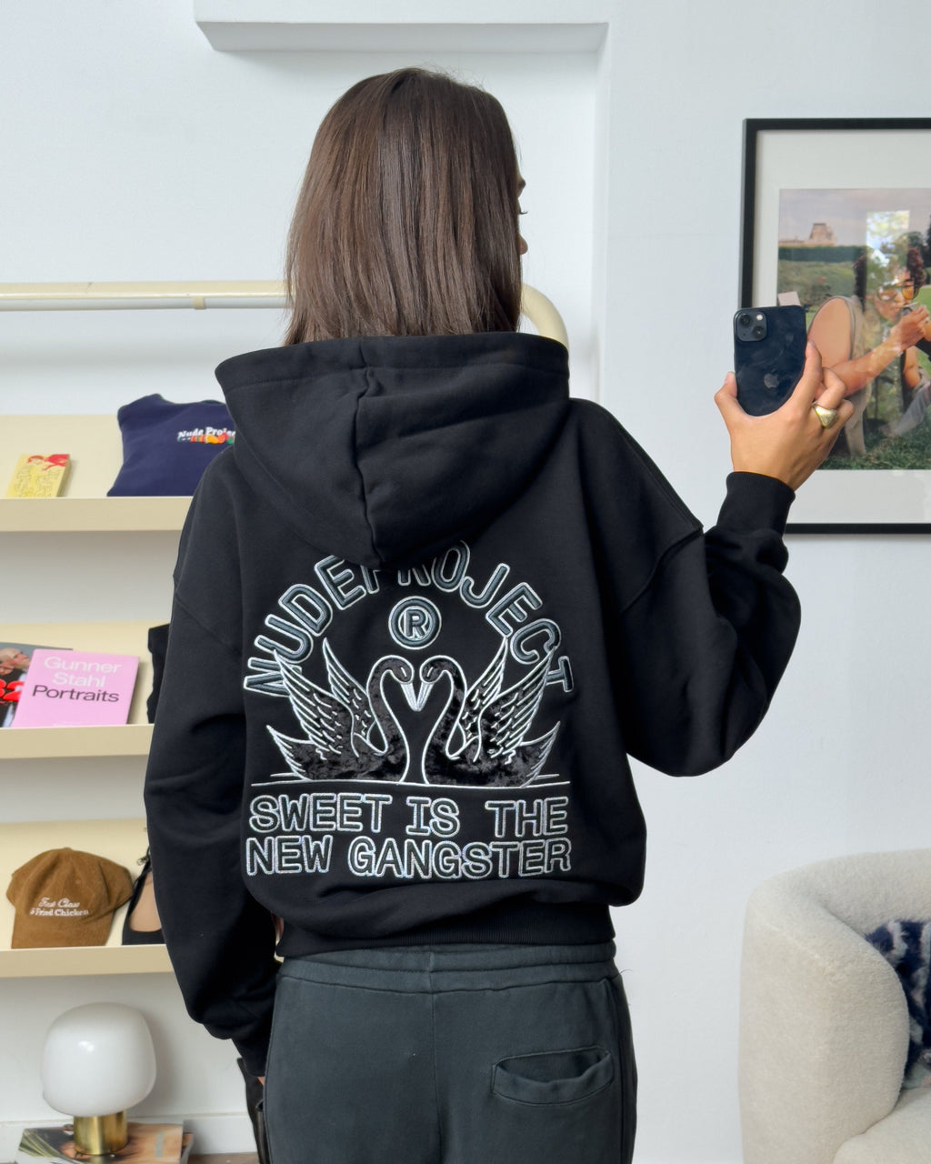 Sudadera Swans Negra