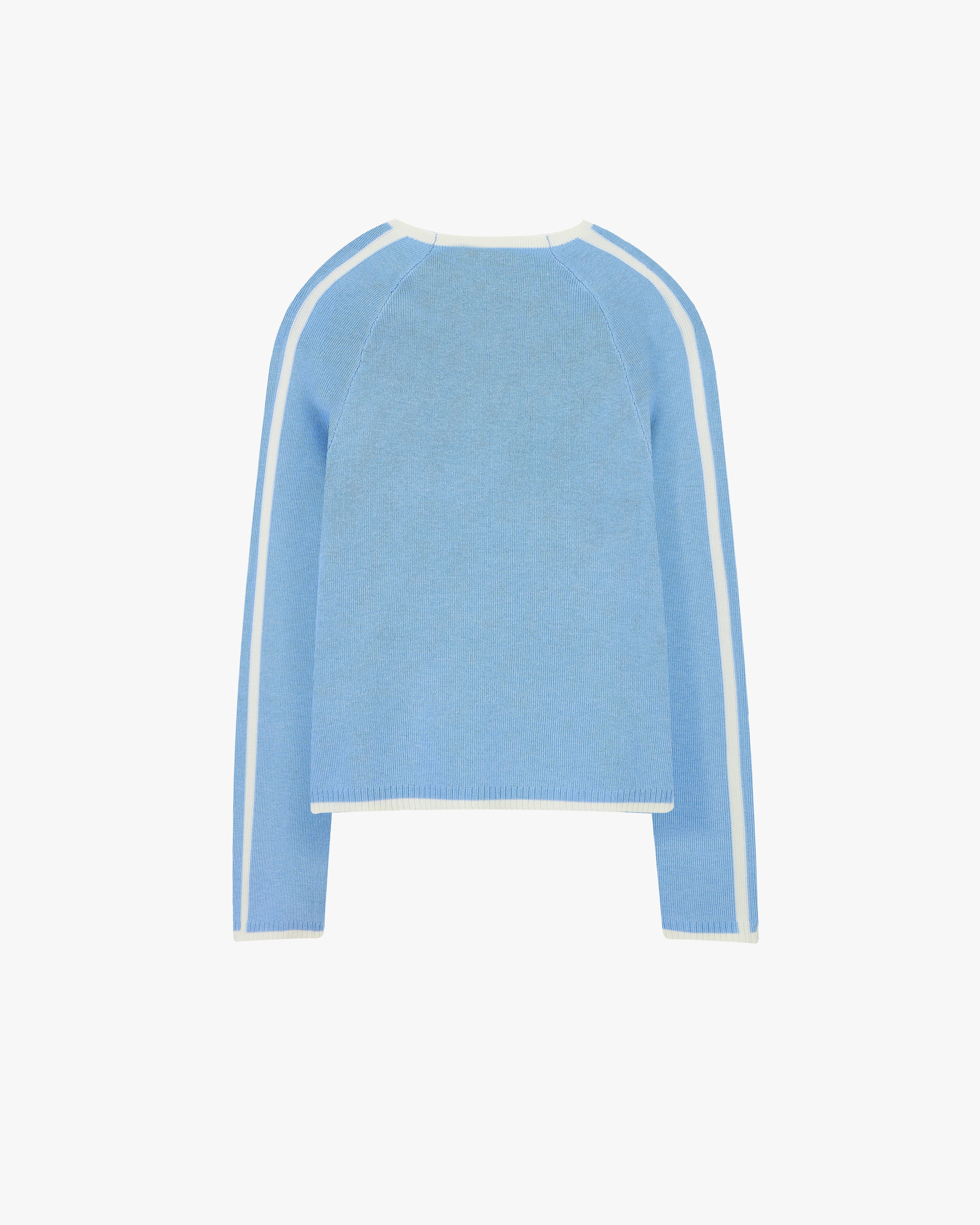Suave Quarter-Zip Knit Blue