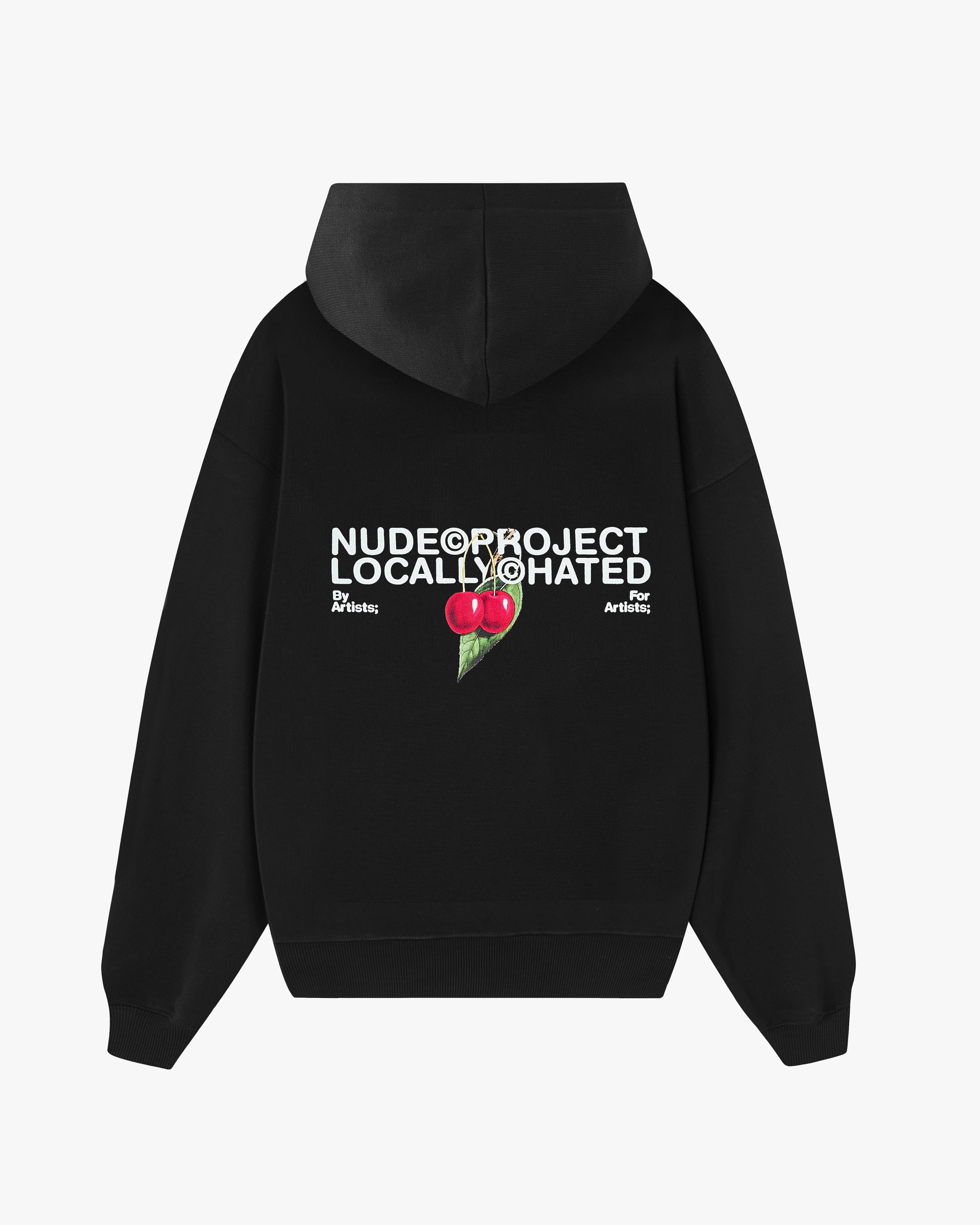 Locally Hated Cherry Hoodie Black