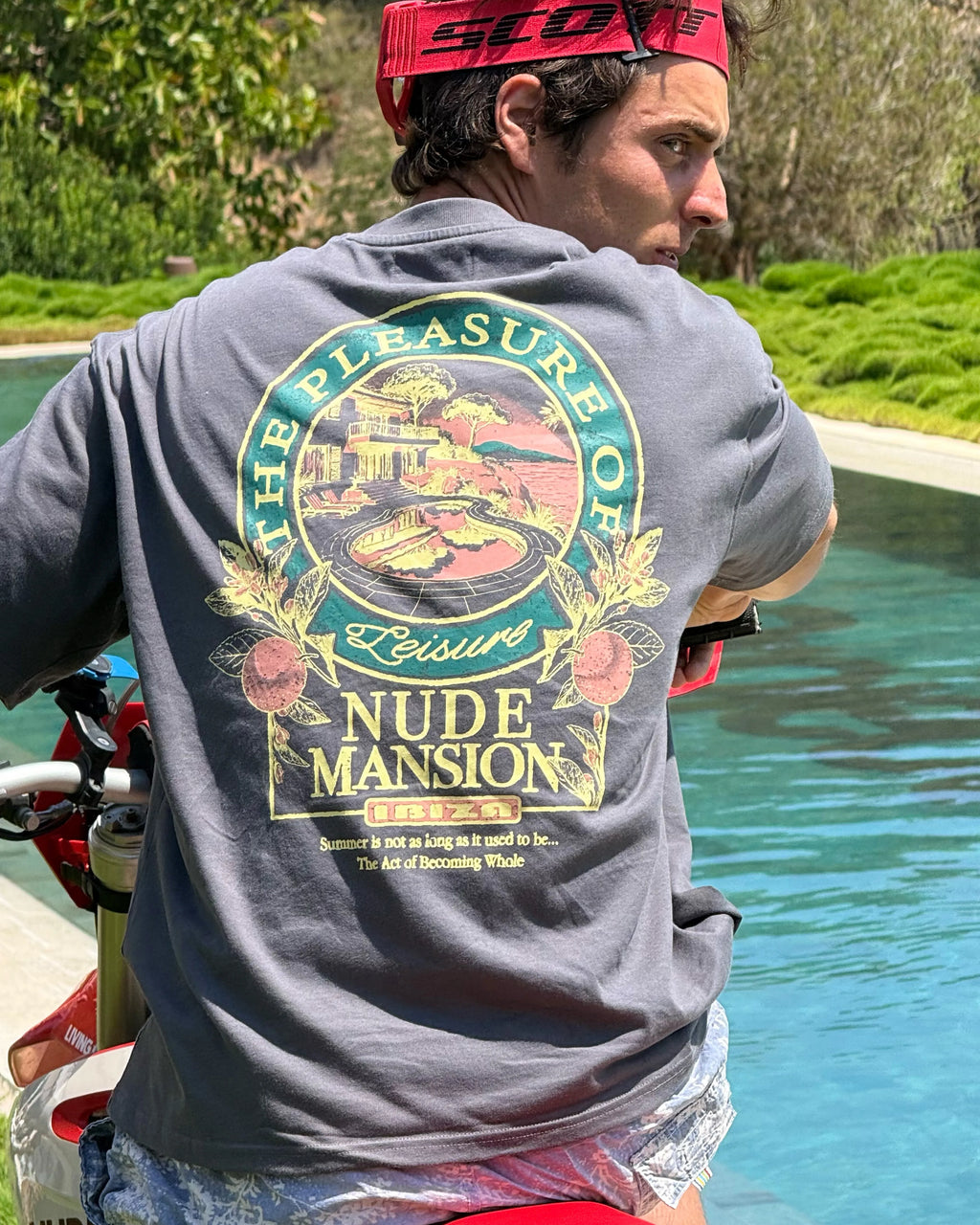 Camiseta Mansion Gris Oscuro