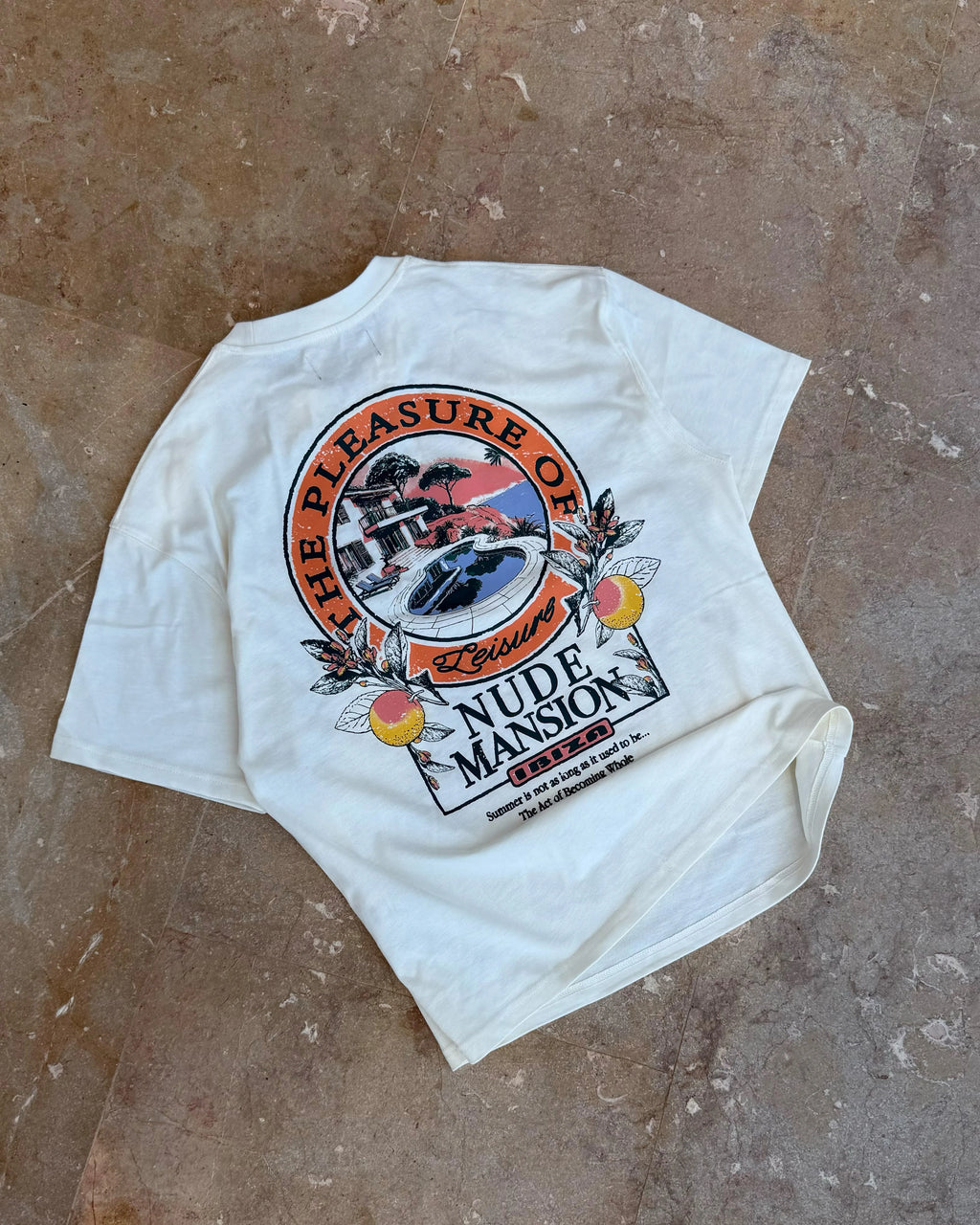 Camiseta Mansion Blanco Crema