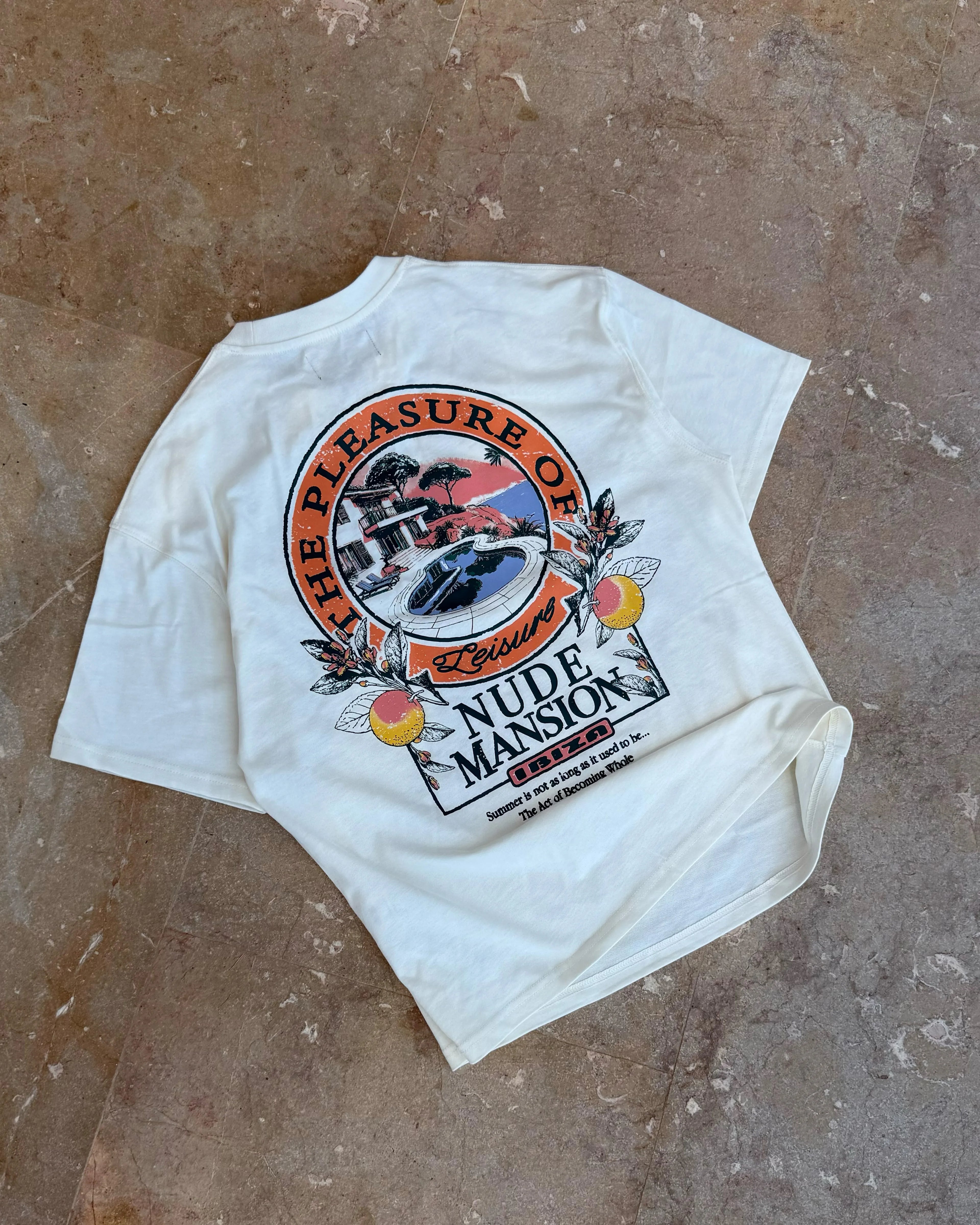 Camiseta Mansion Blanco Crema