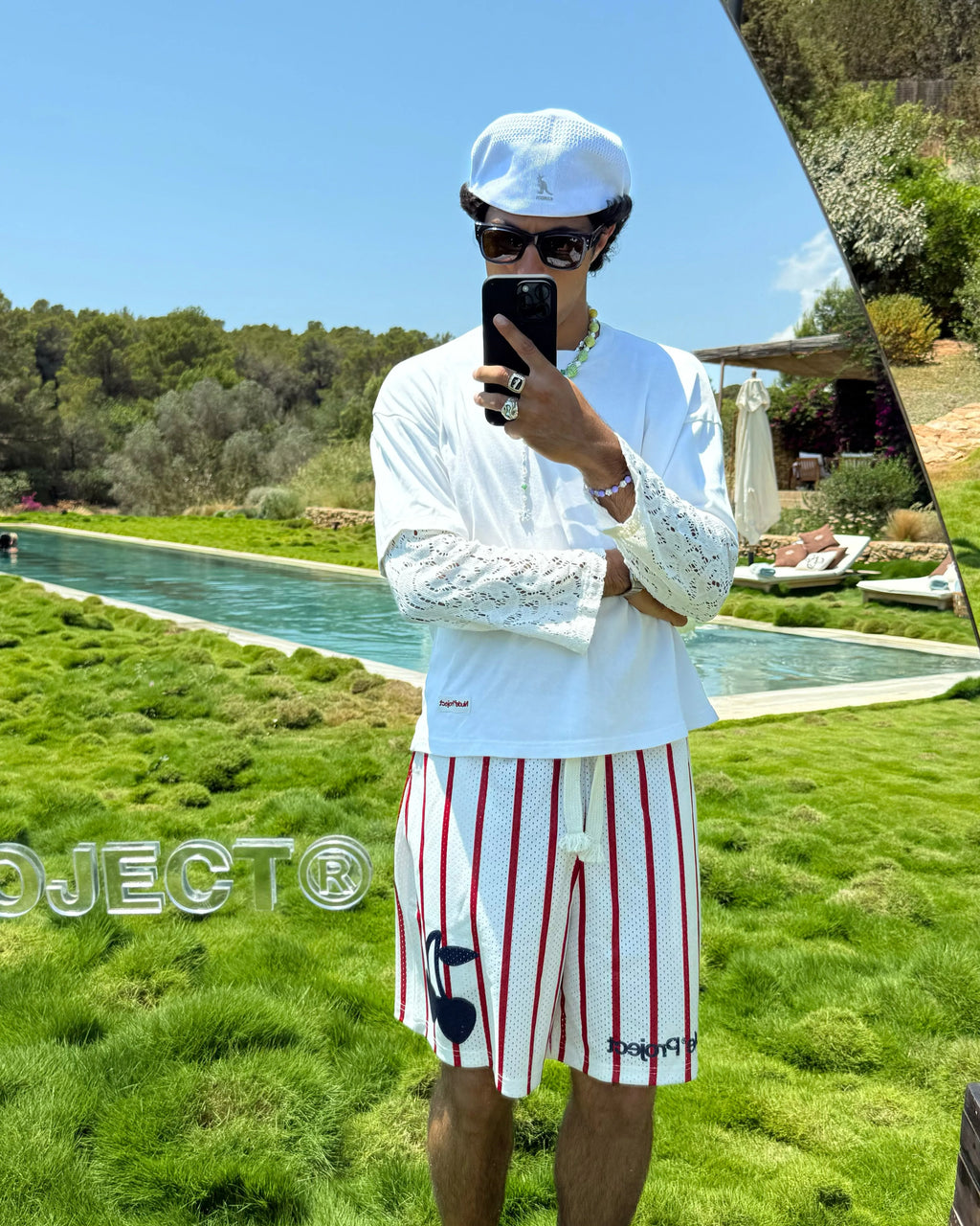 Pantalón Corto Stripes Mesh