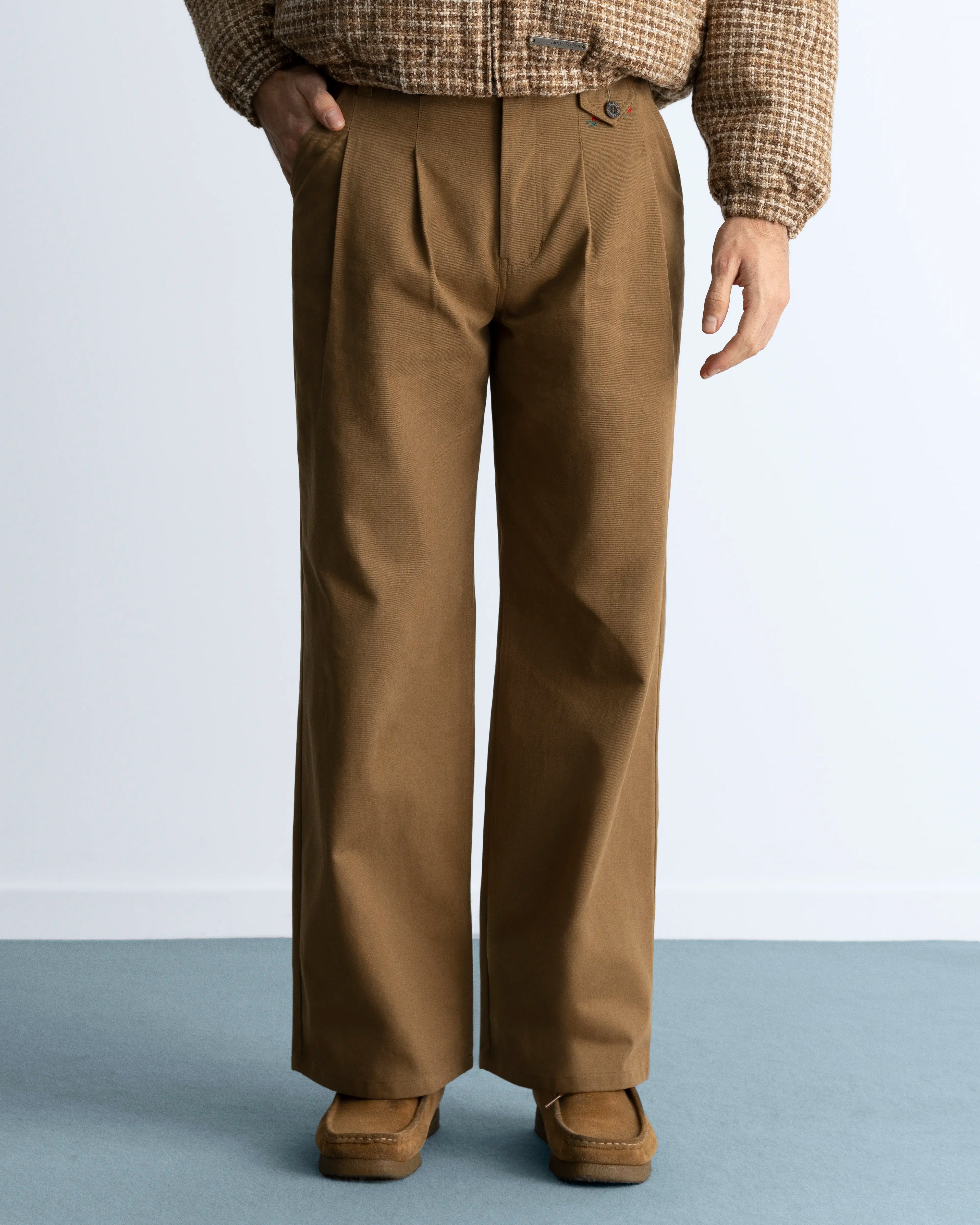 Vinyl Chino Pants Beige