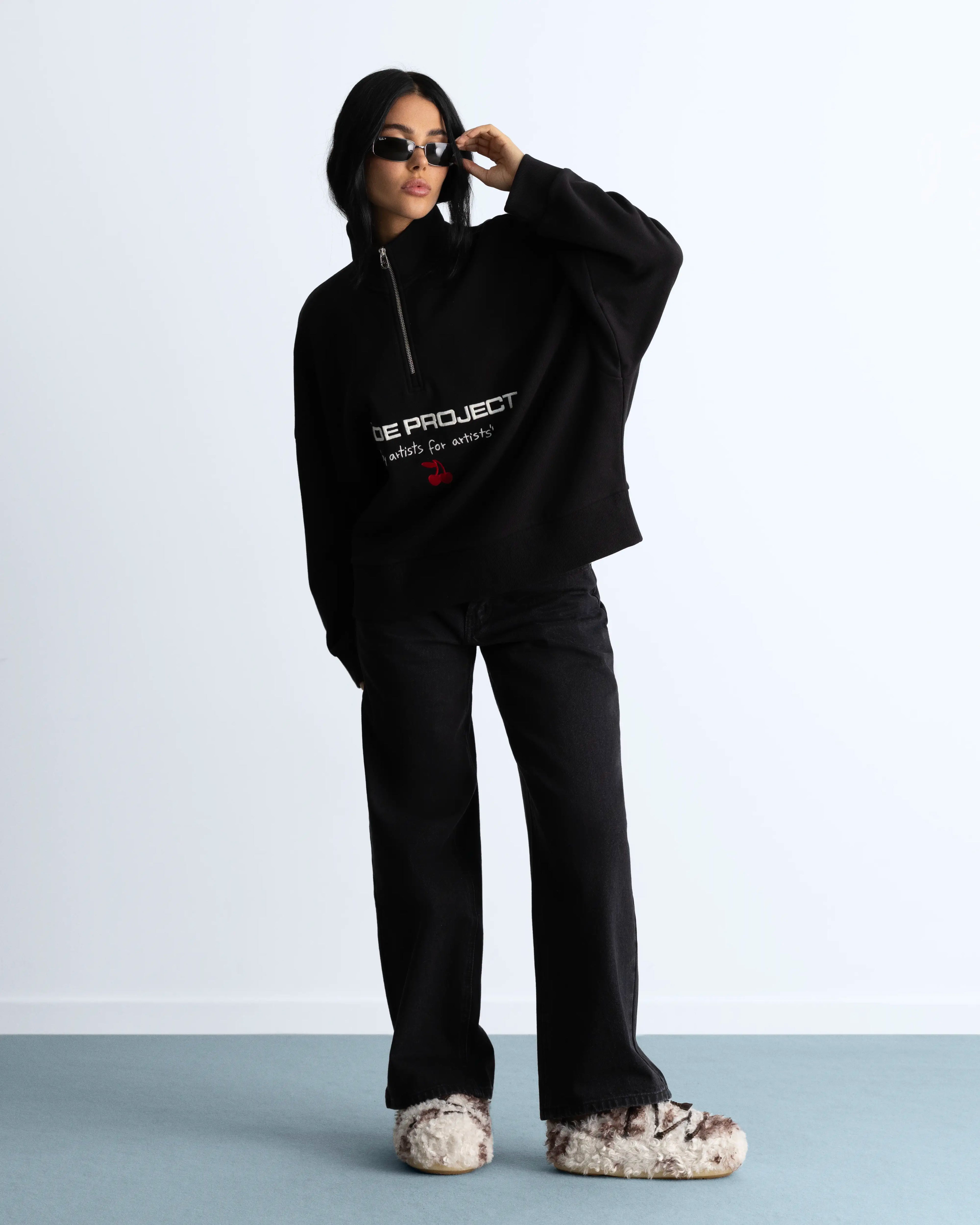 Pantalón Baggy Negro Old Woman