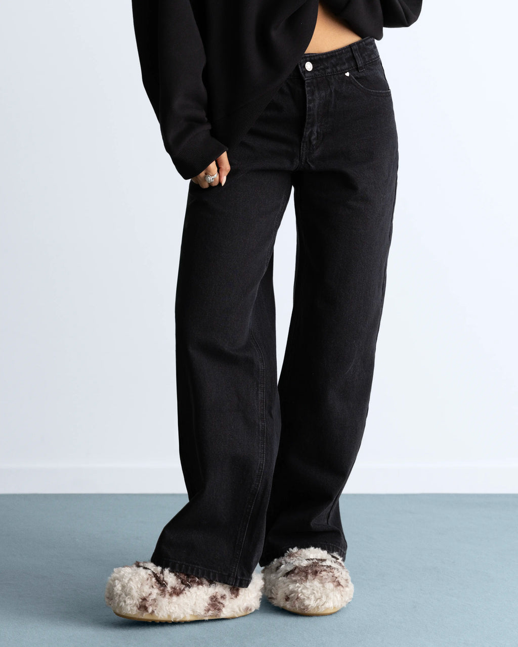 Pantalón Baggy Negro Old Woman