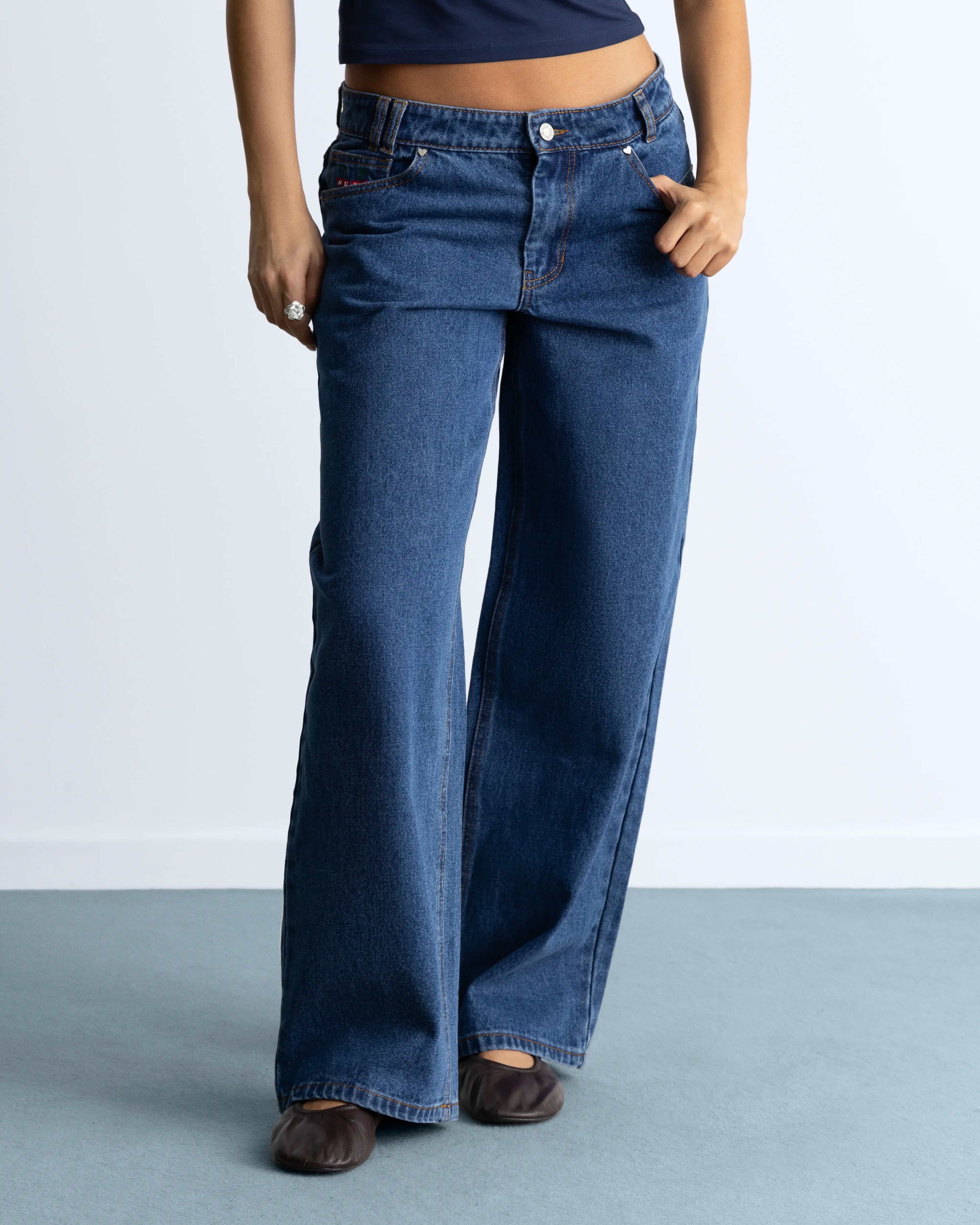 Pantalón Baggy Indigo Old Woman