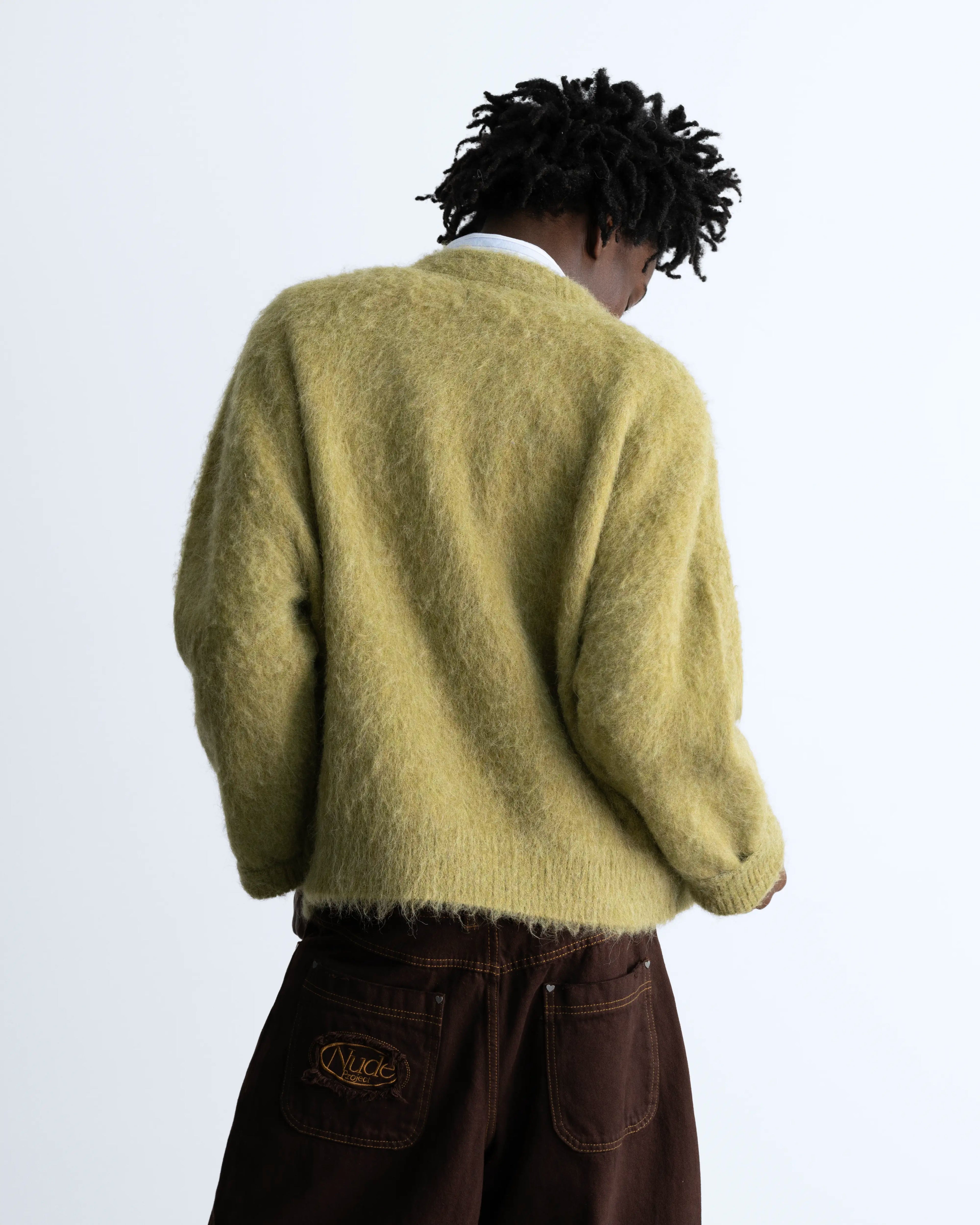 Alpaca Knit Sweater Green