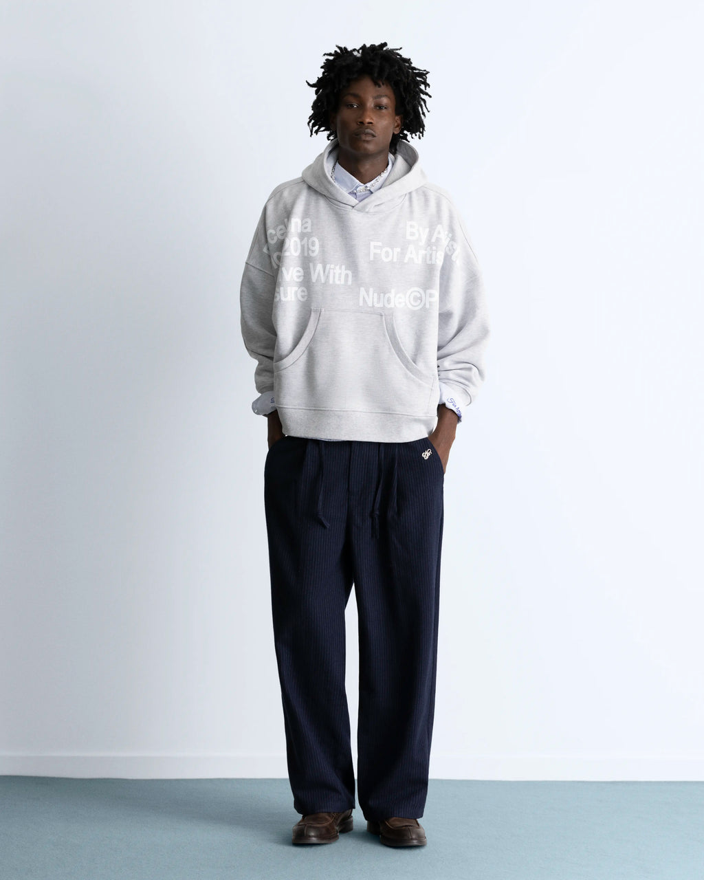 Location Boxy Hoodie Grey