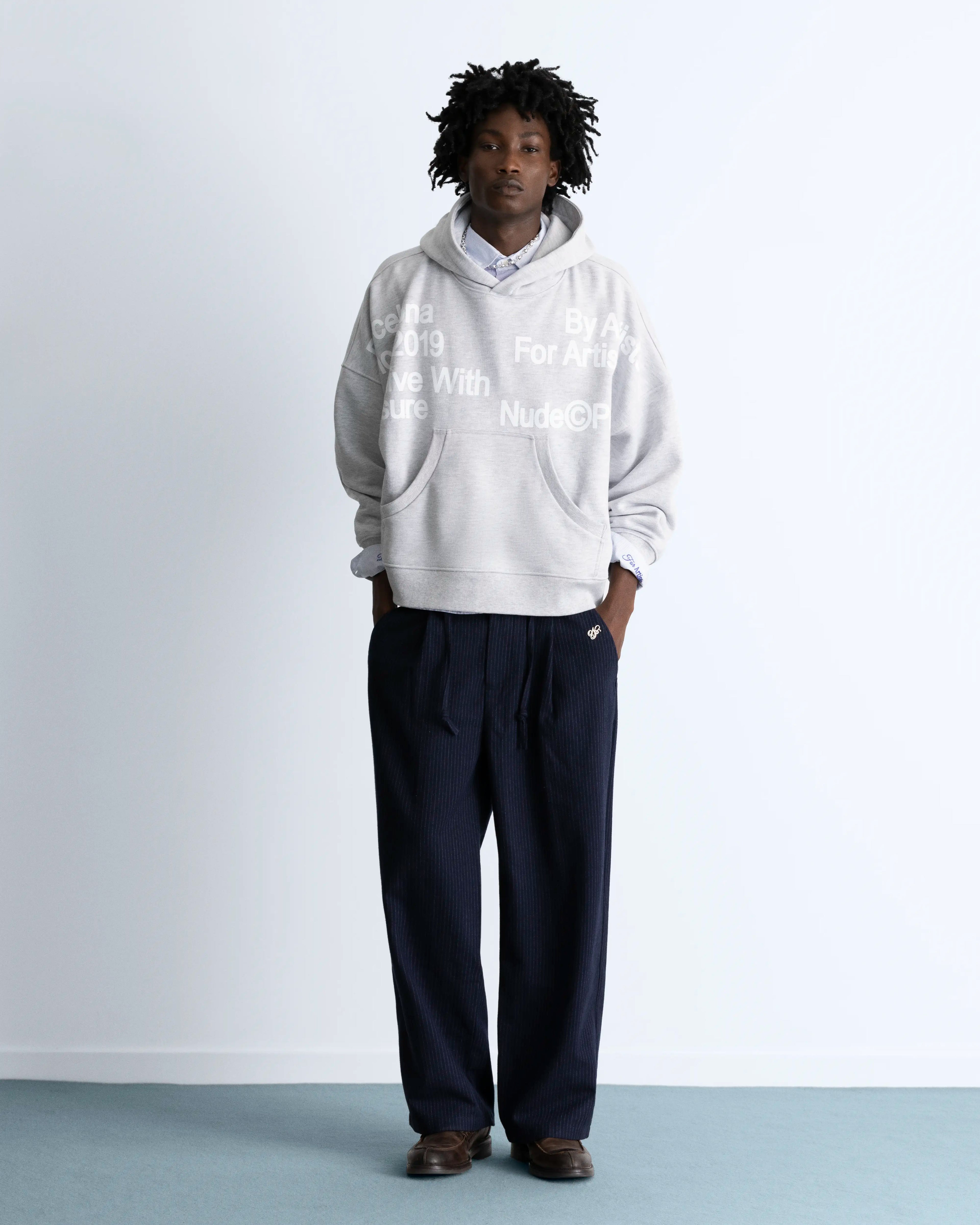 Location Boxy Hoodie Grey