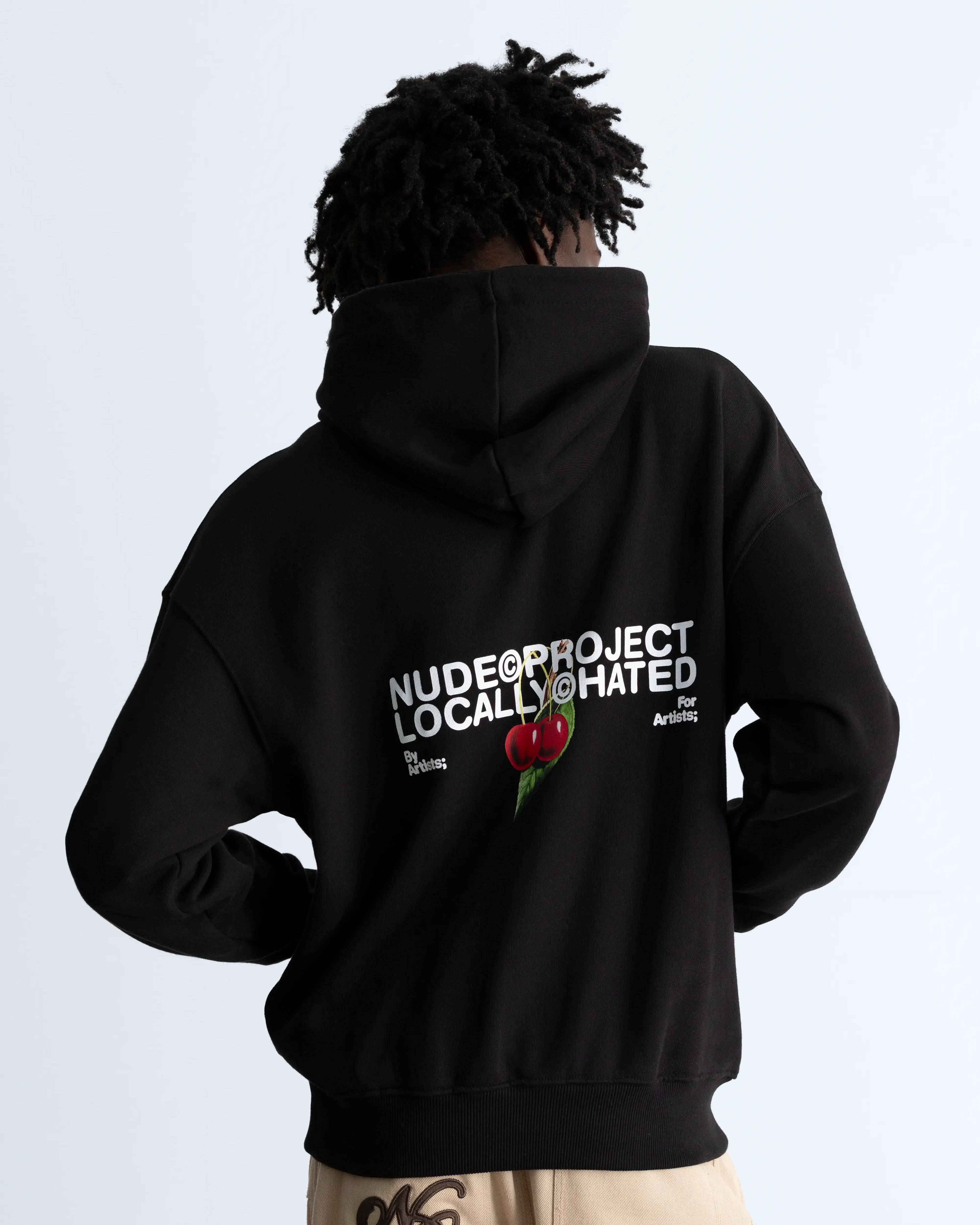Locally Hated Cherry Hoodie Black