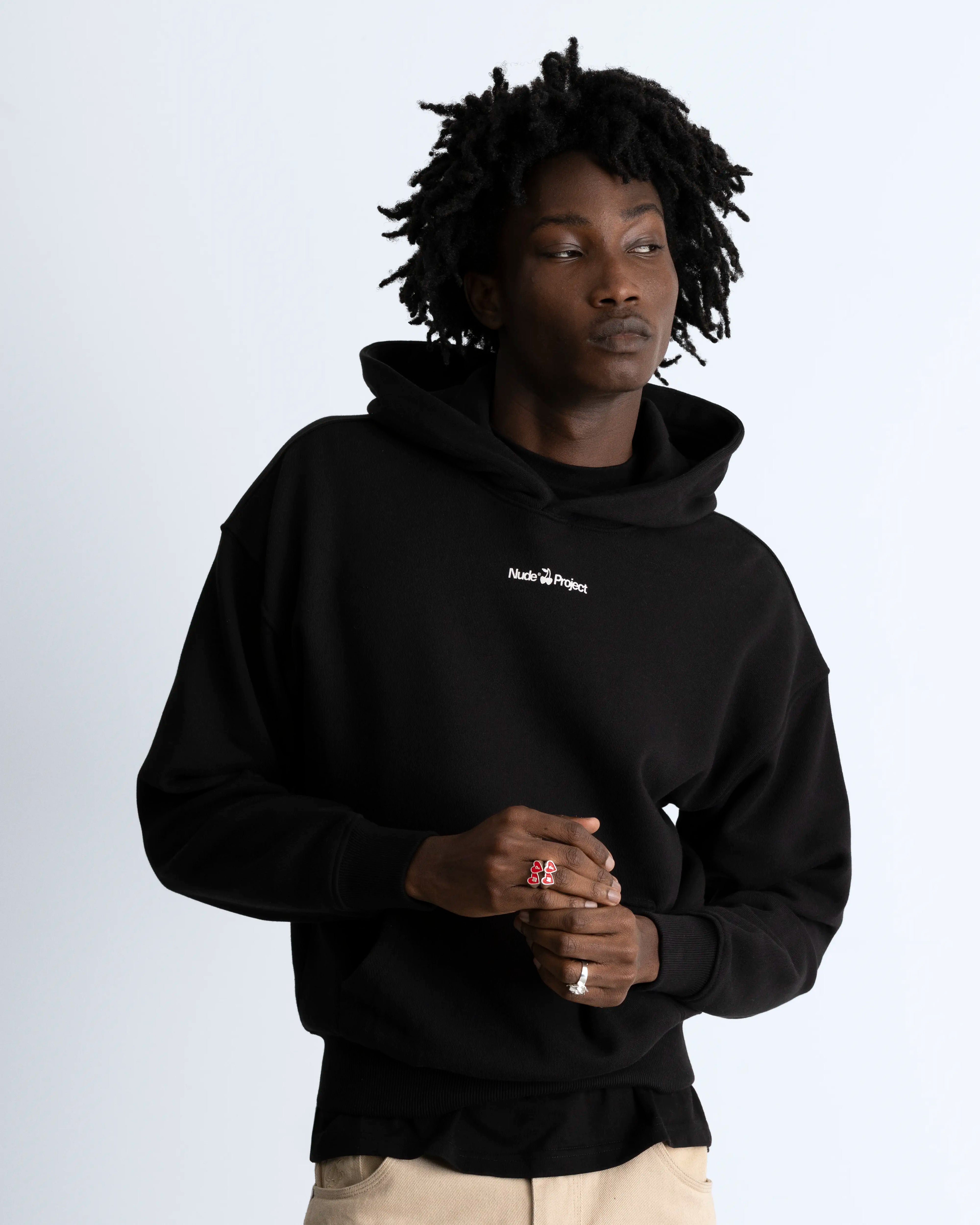 Cherry Logo Hoodie Black