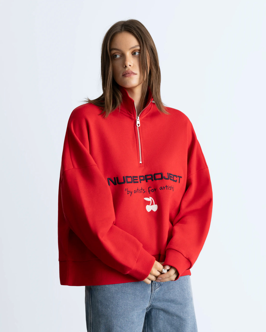 Sport Quarter-Zip Red