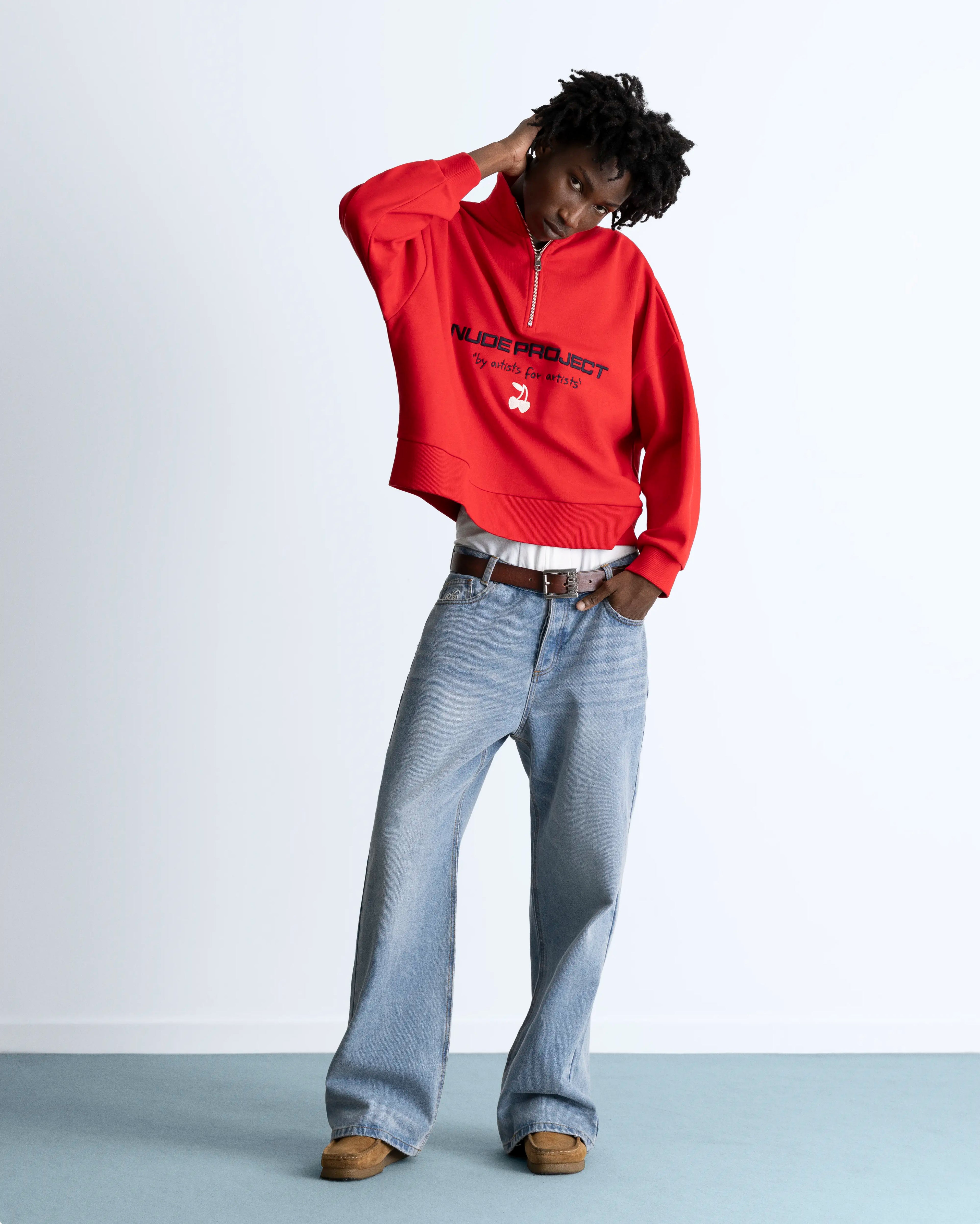 Sport Quarter-Zip Red