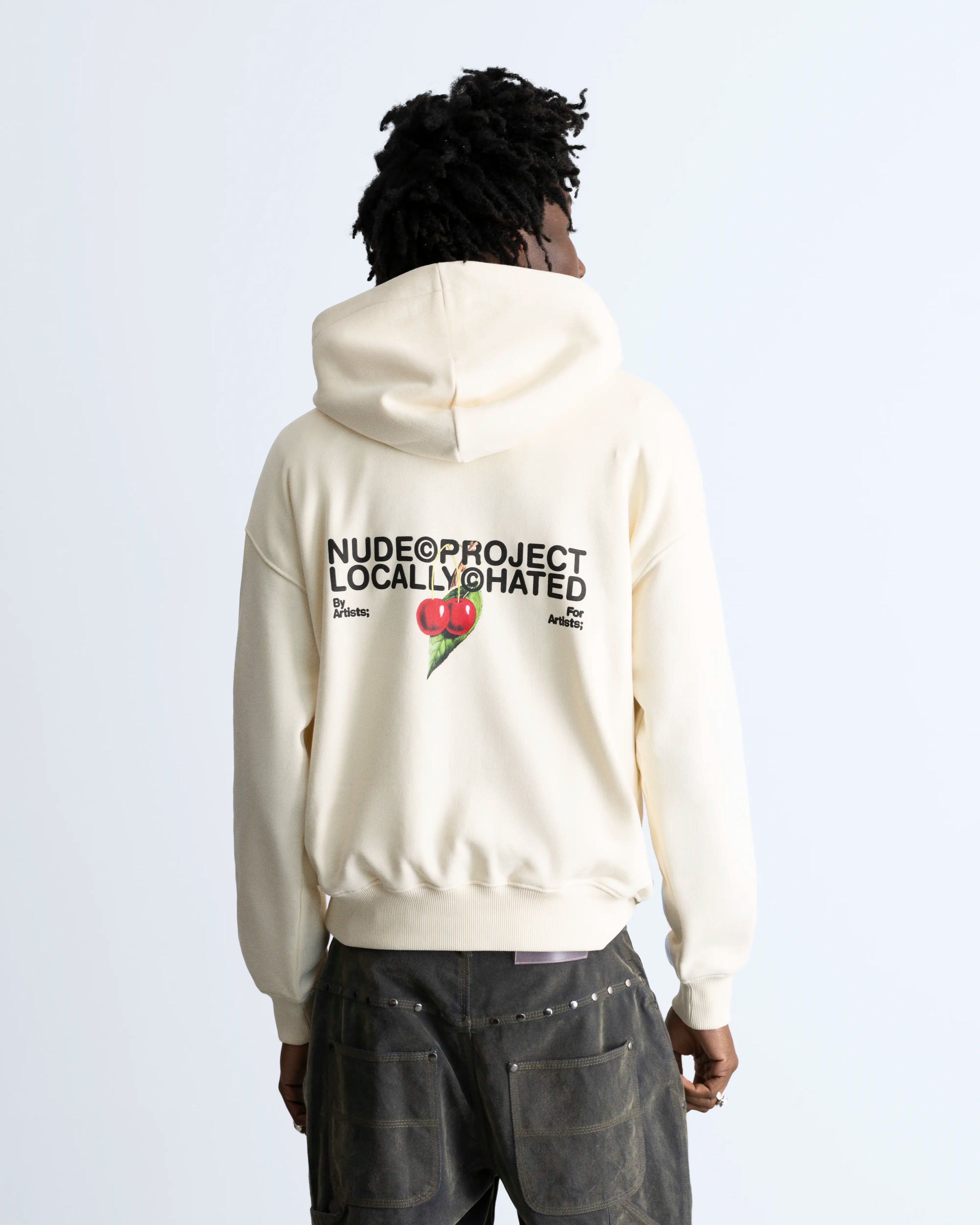 Locally Hated Cherry Hoodie Marshmallow