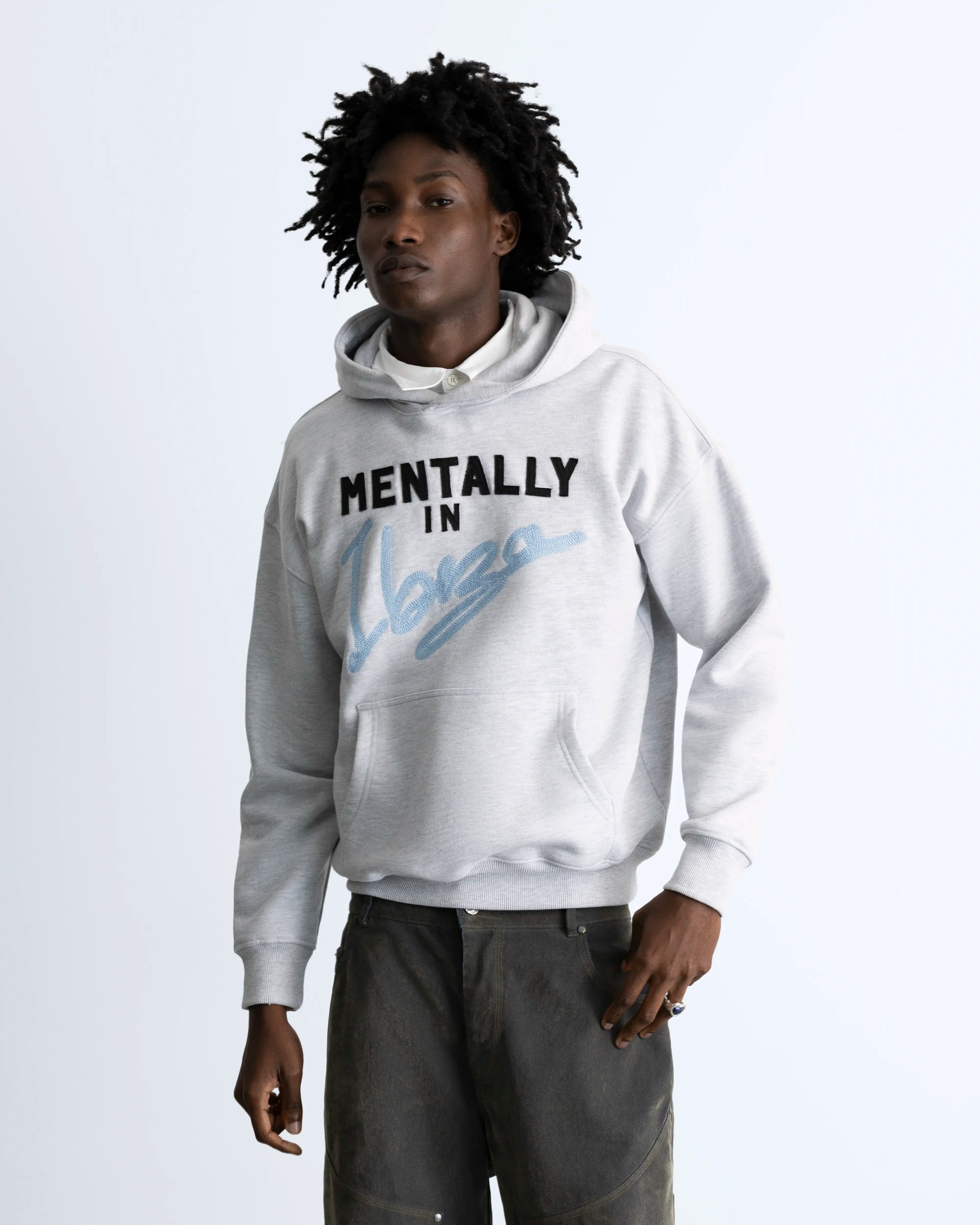 Mindset Hoodie Grey Melange
