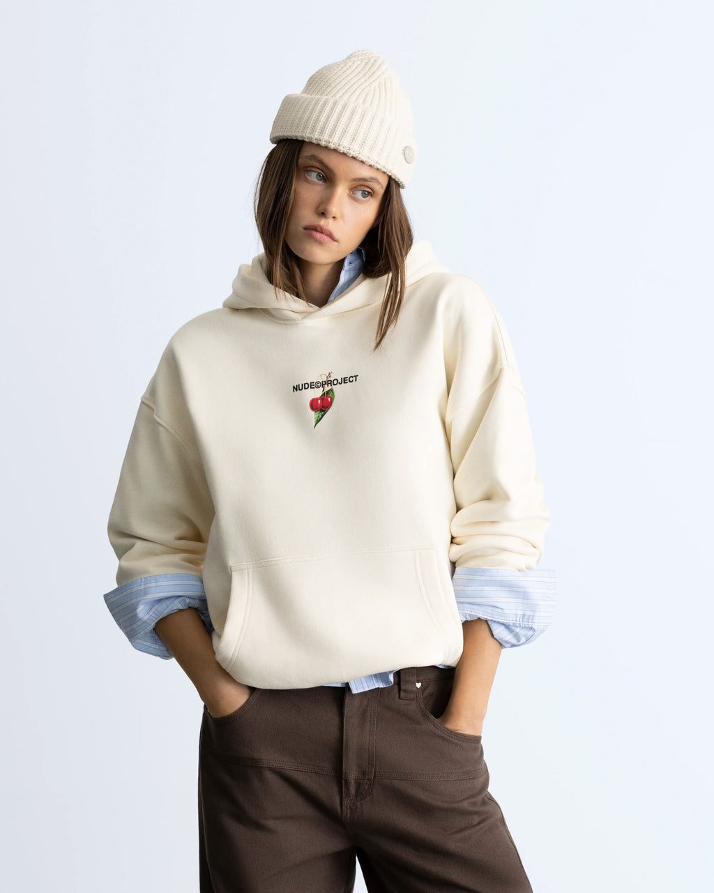 Locally Hated Cherry Hoodie Marshmallow