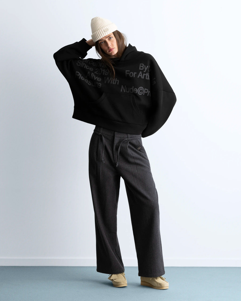 Location Boxy Hoodie Ash