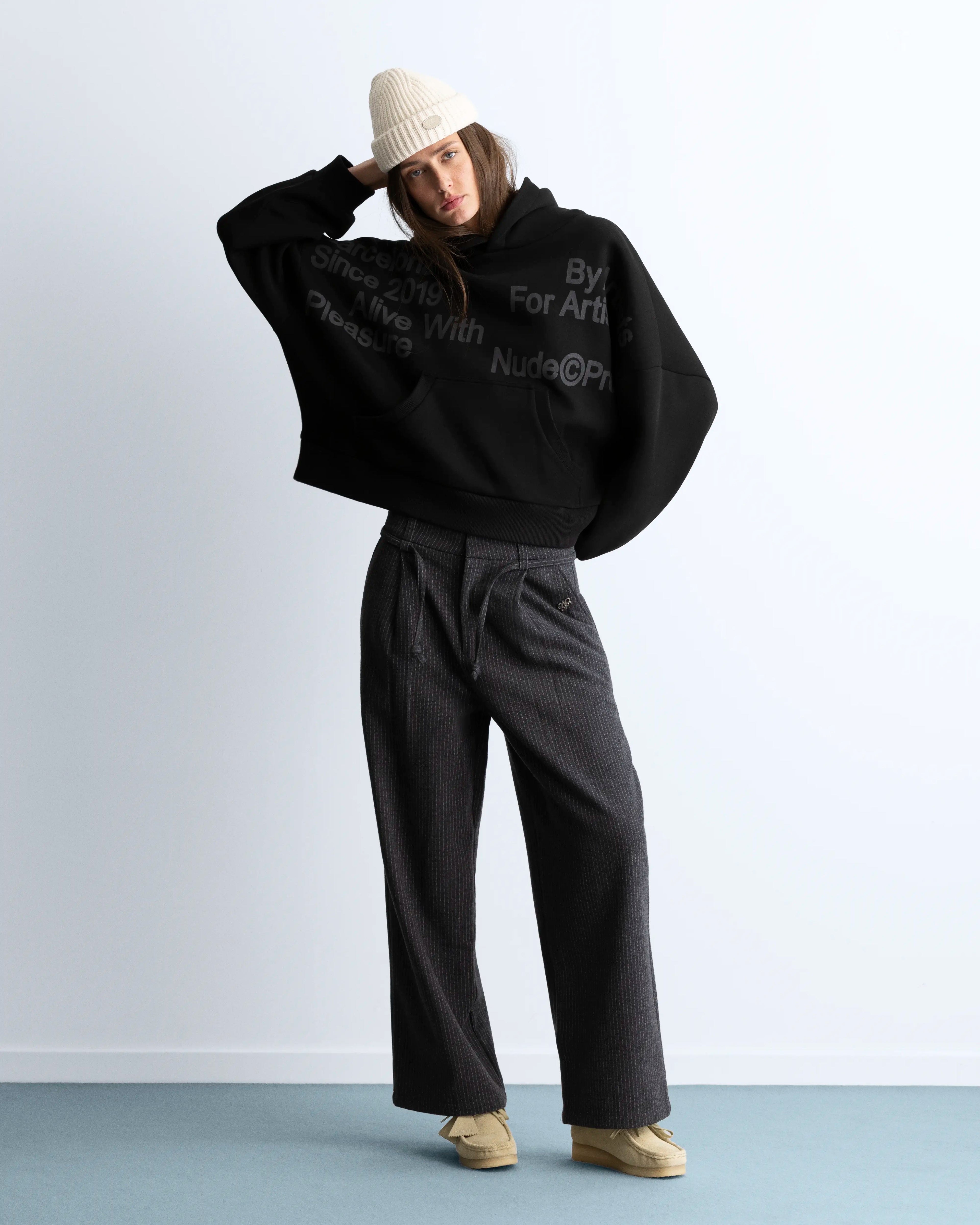 Location Boxy Hoodie Ash