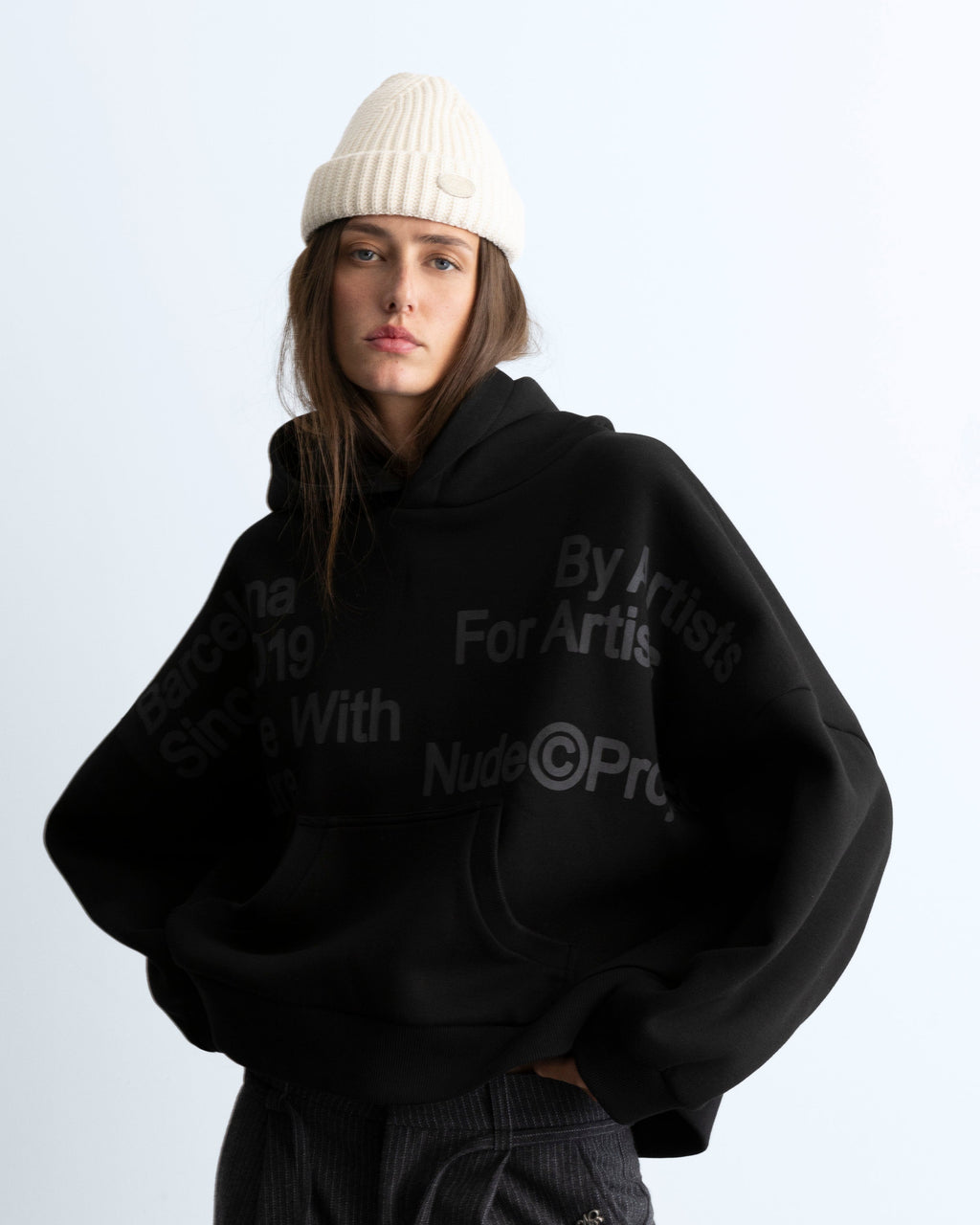 Location Boxy Hoodie Ash