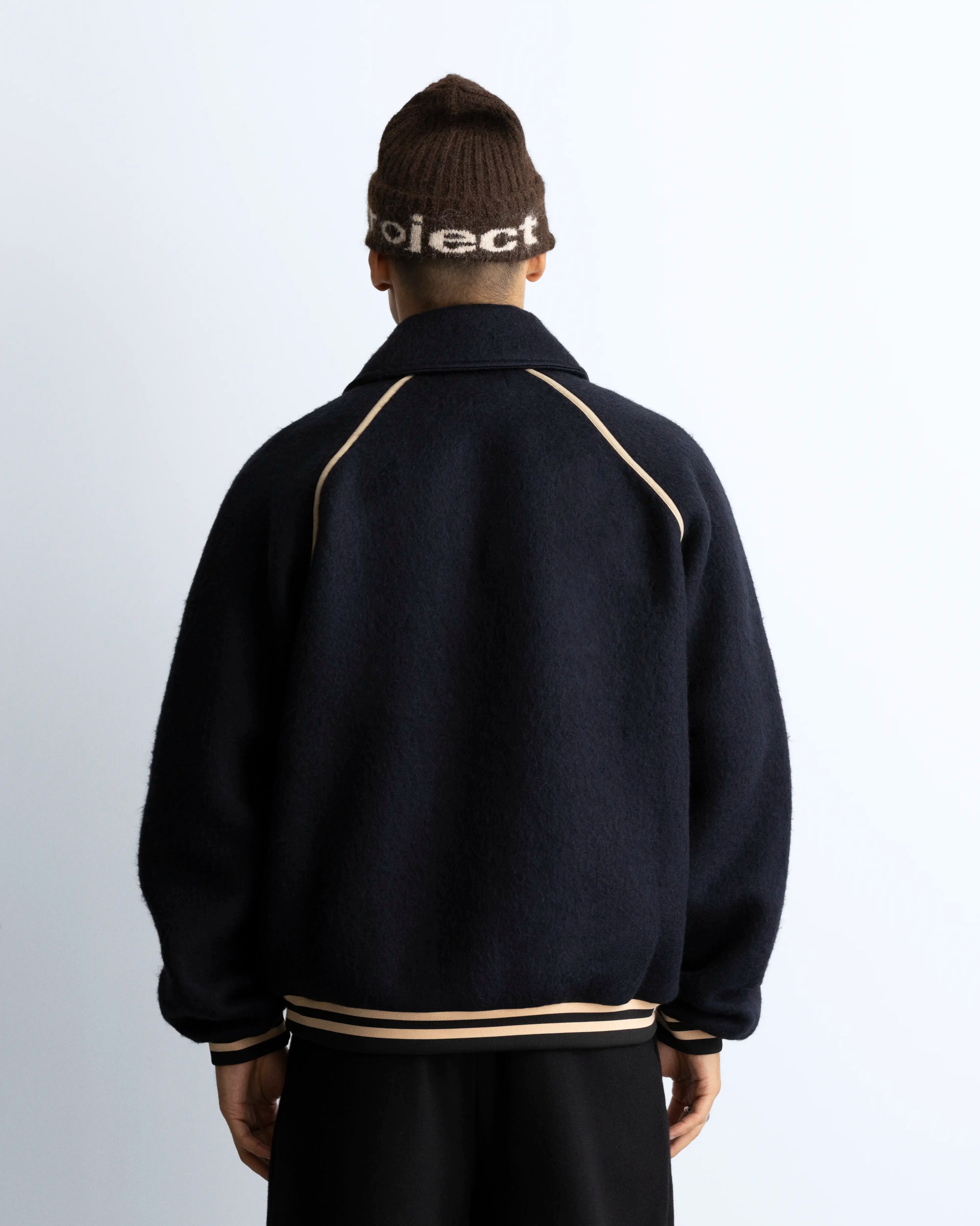 Teddy Quarter-Zip Polar Black