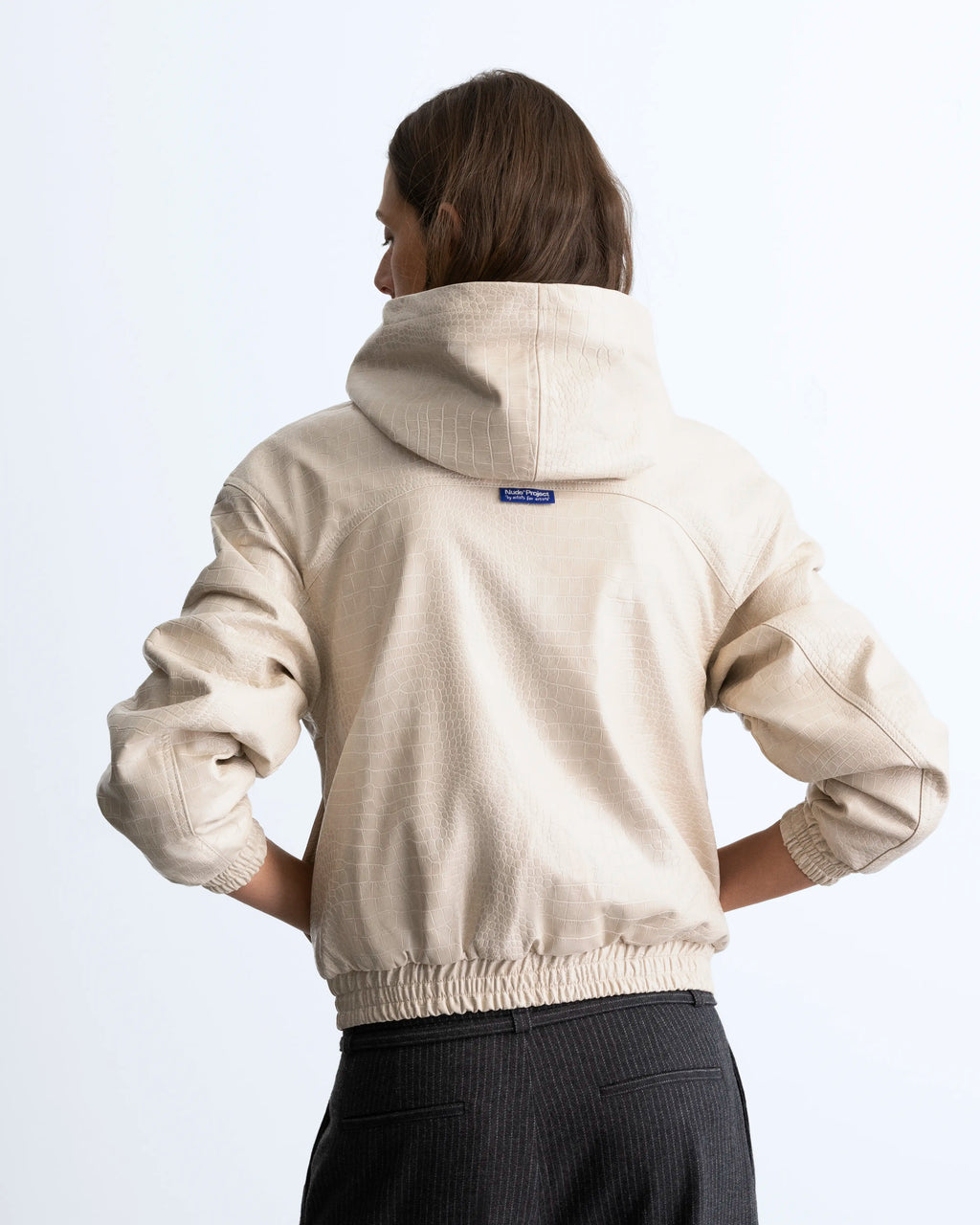 Chaqueta Boxy Croco