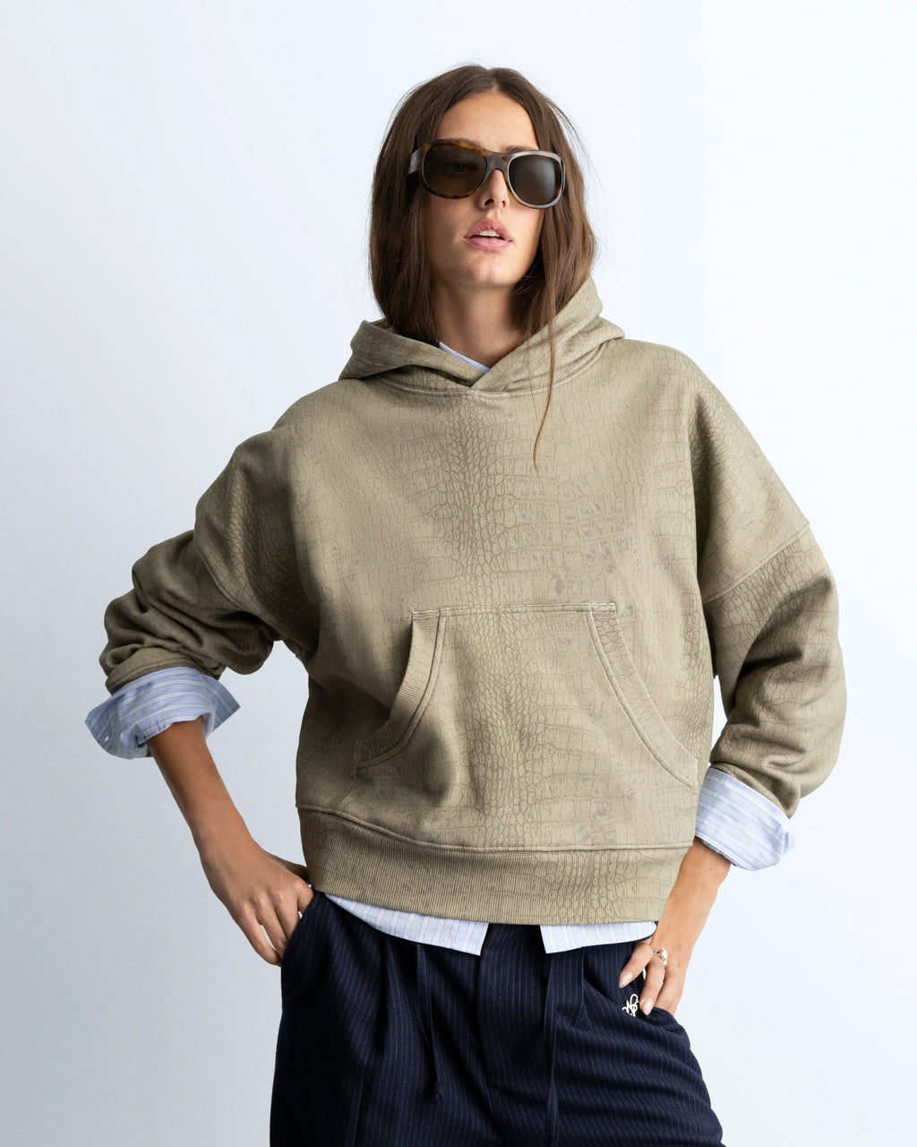 Sudadera Croco Verde