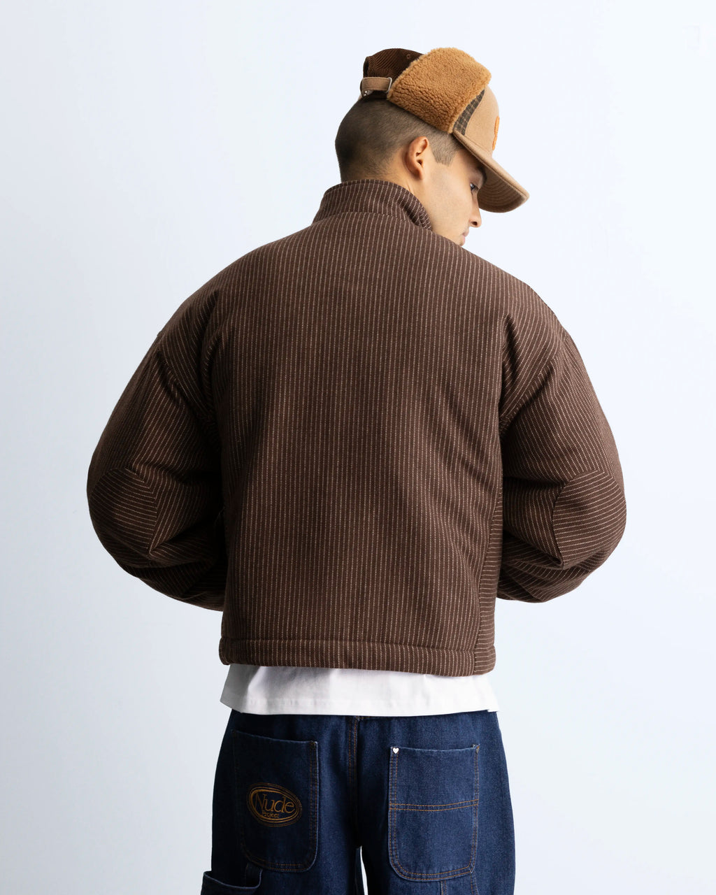 Chaqueta Bomber Con Cremallera Wool Marrón