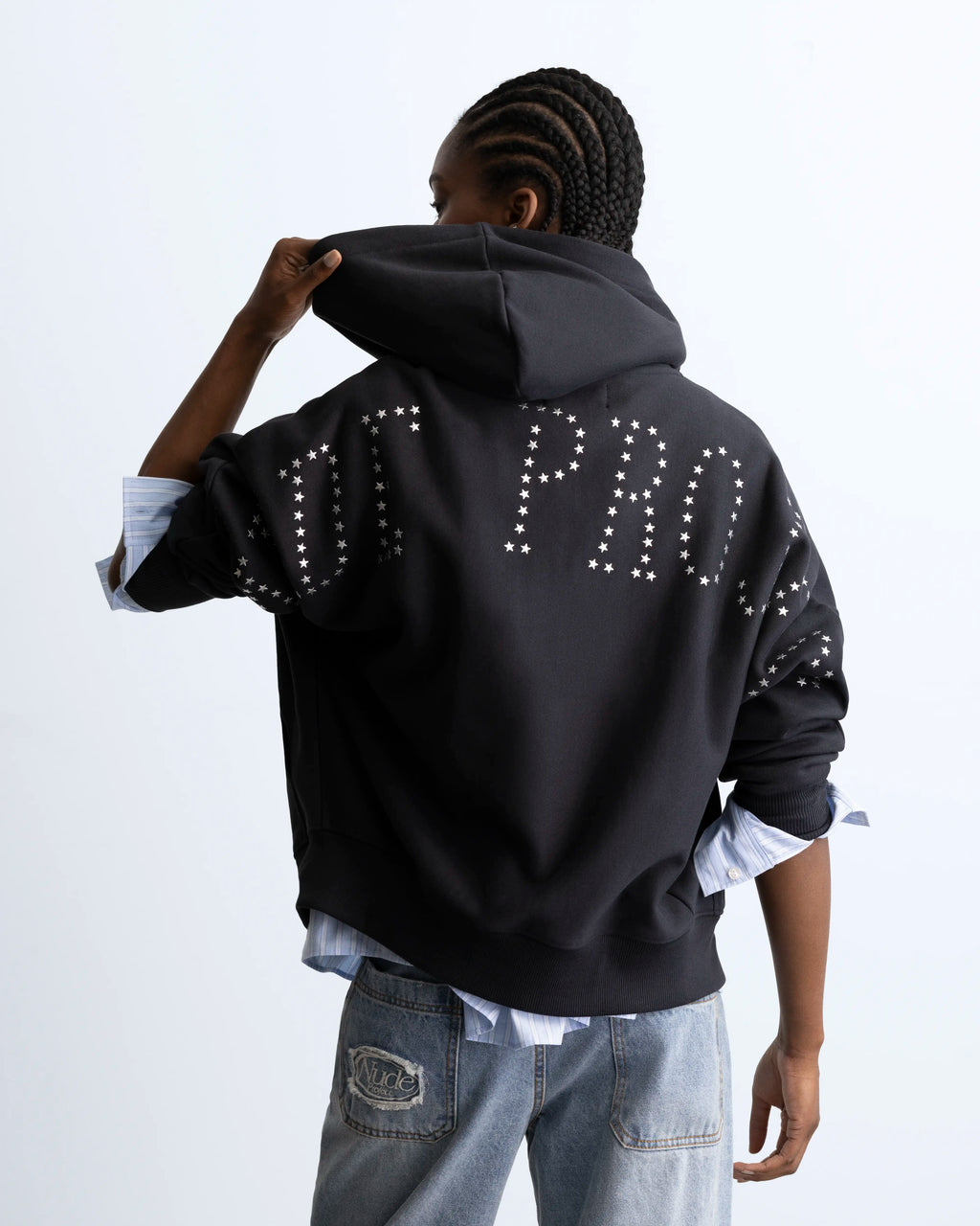 Lights Zip-Up Hoodie Black