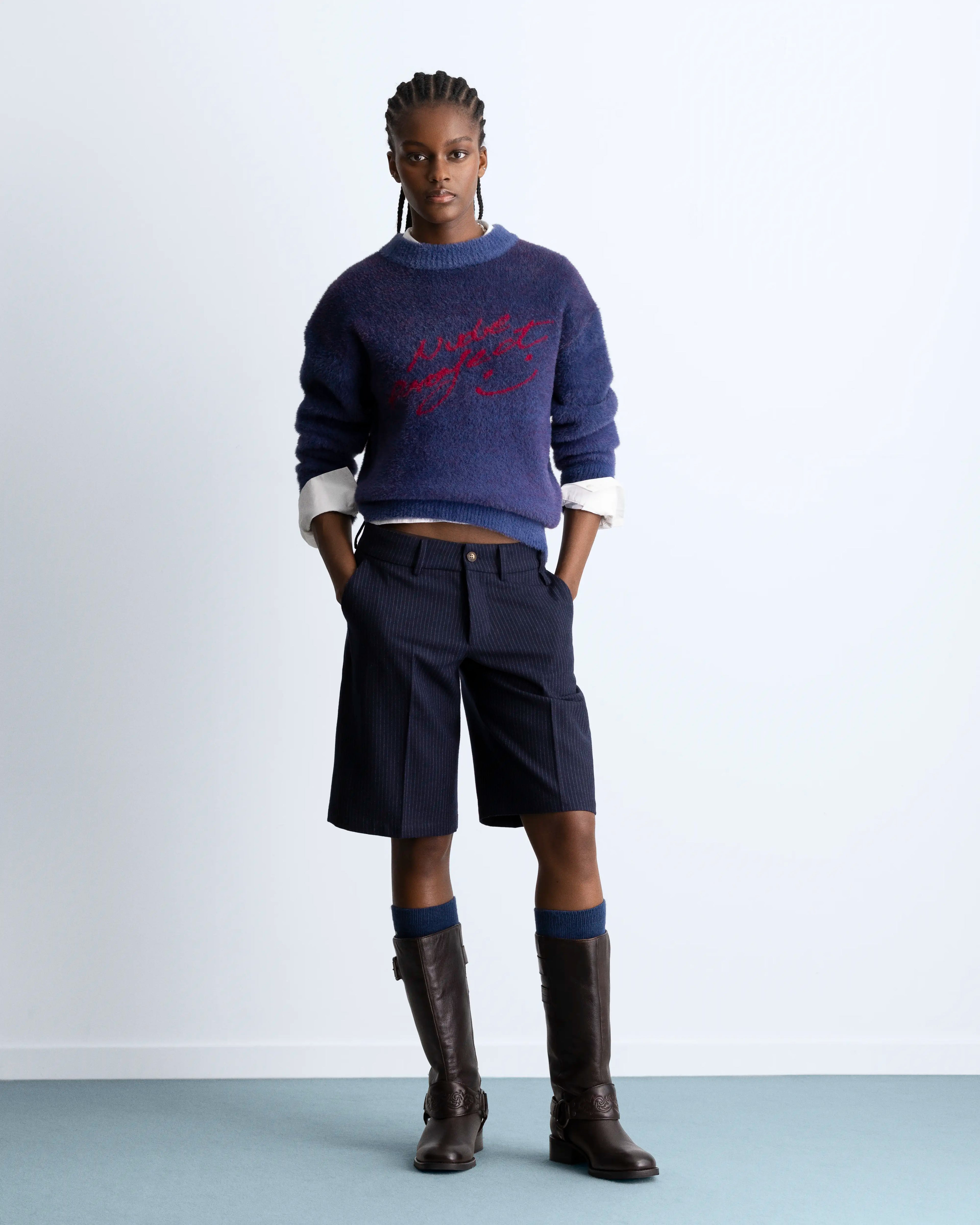 Jersey Gradient Cozy Azul Marino