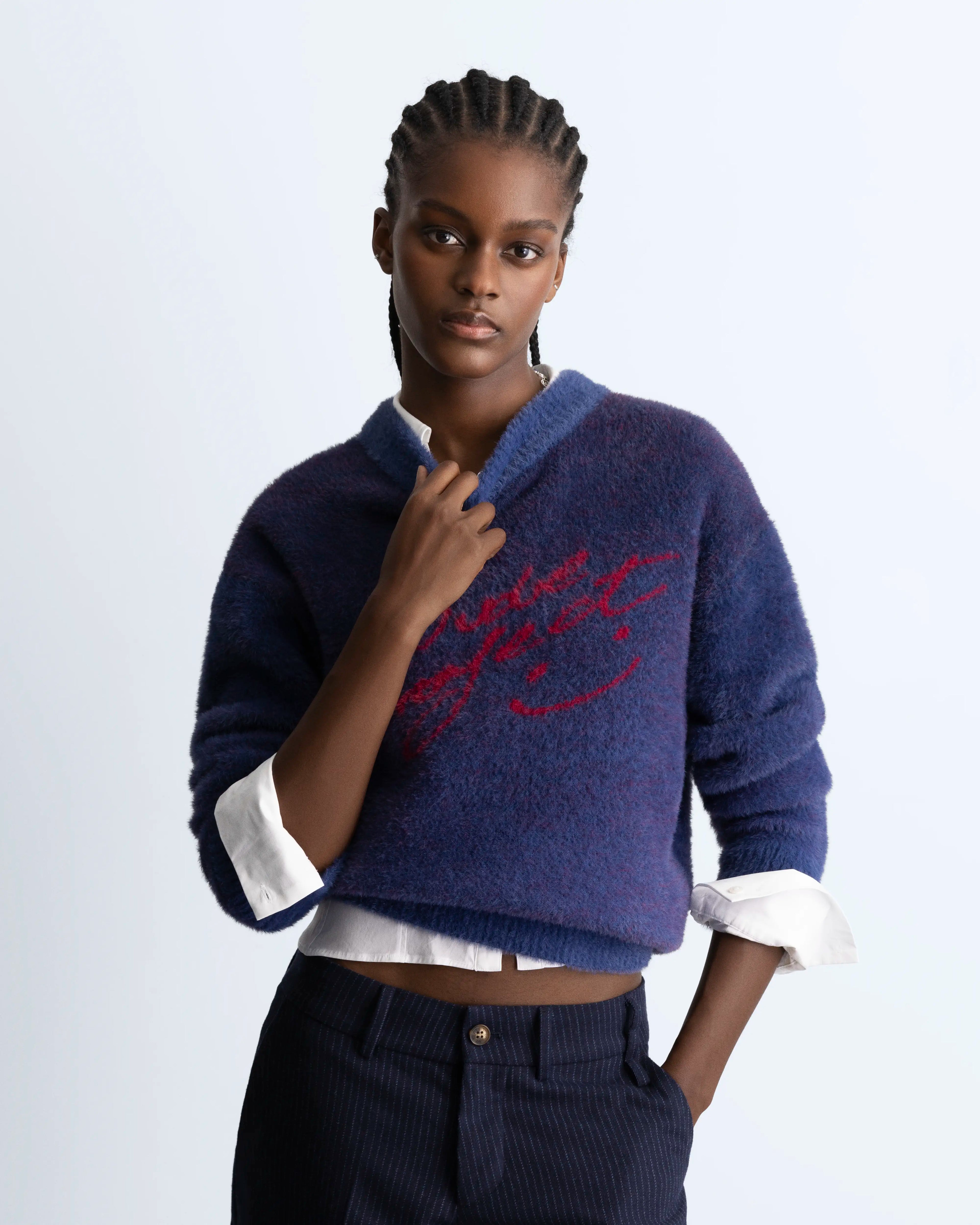 Jersey Gradient Cozy Azul Marino