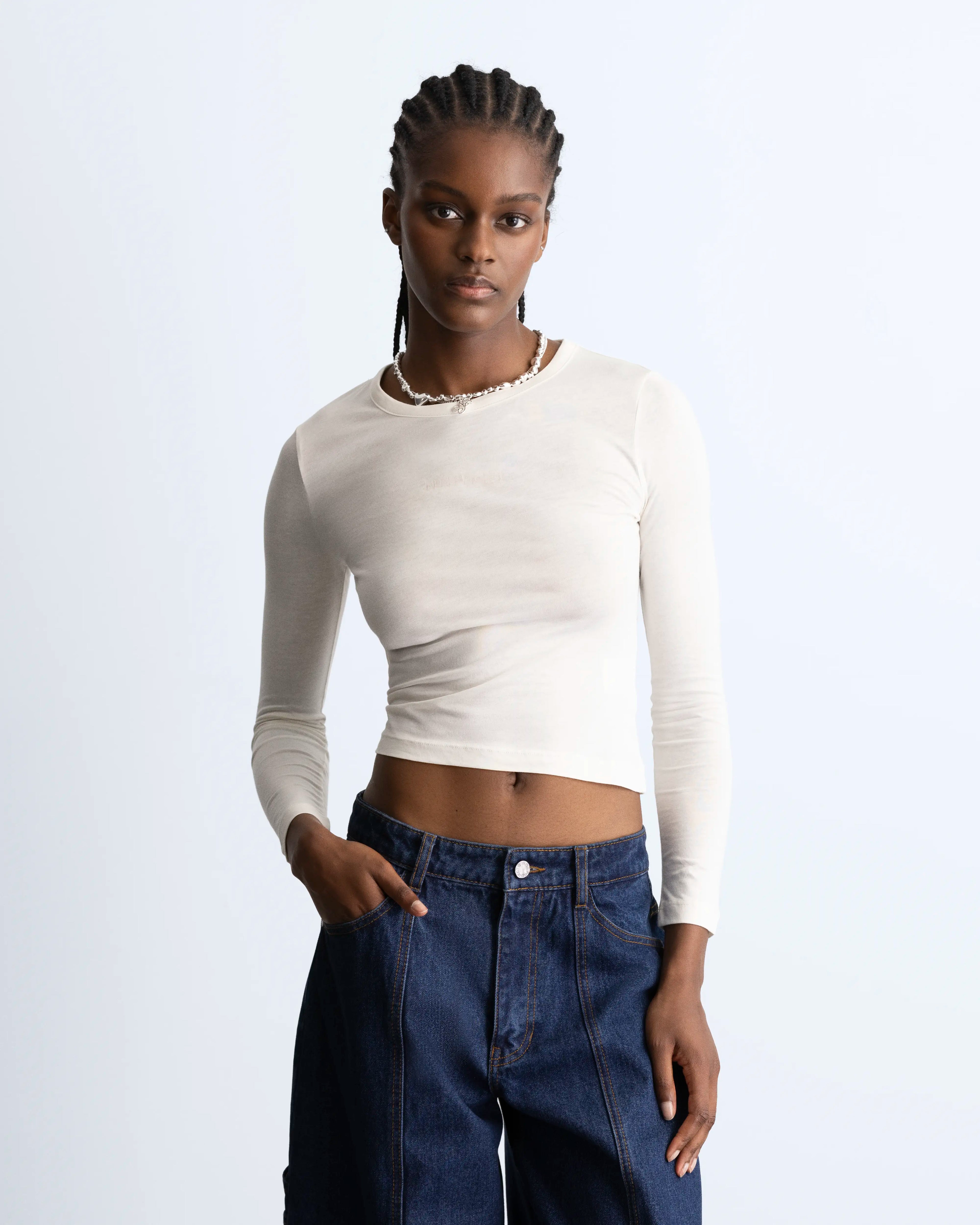 Husky Long-Sleeve Tee Ivory