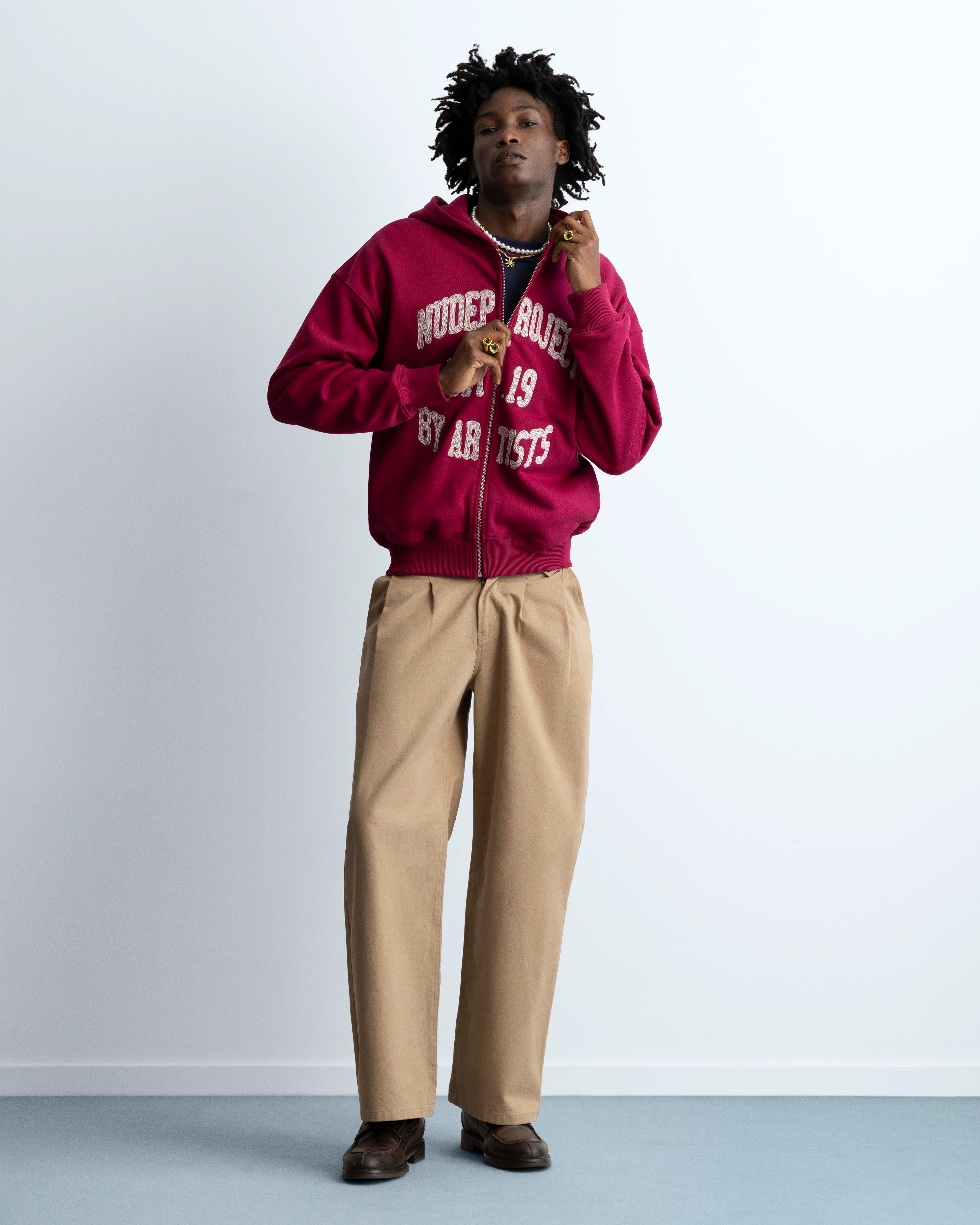 Gravity Zip-Up Hoodie Burgundy