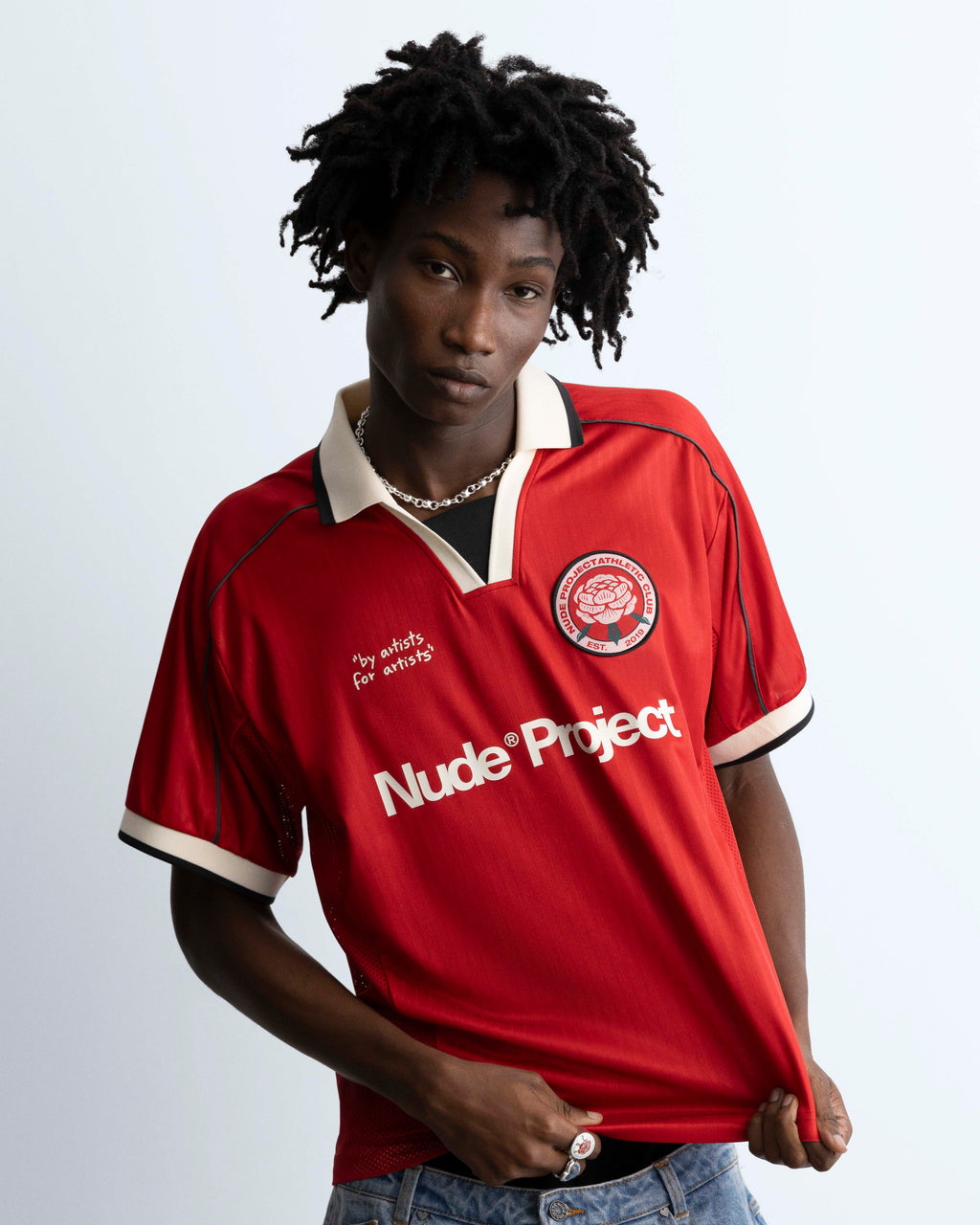 Basic Football Tee Red