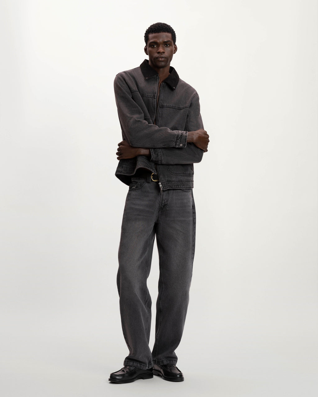 Trucker Denim Jacket Black