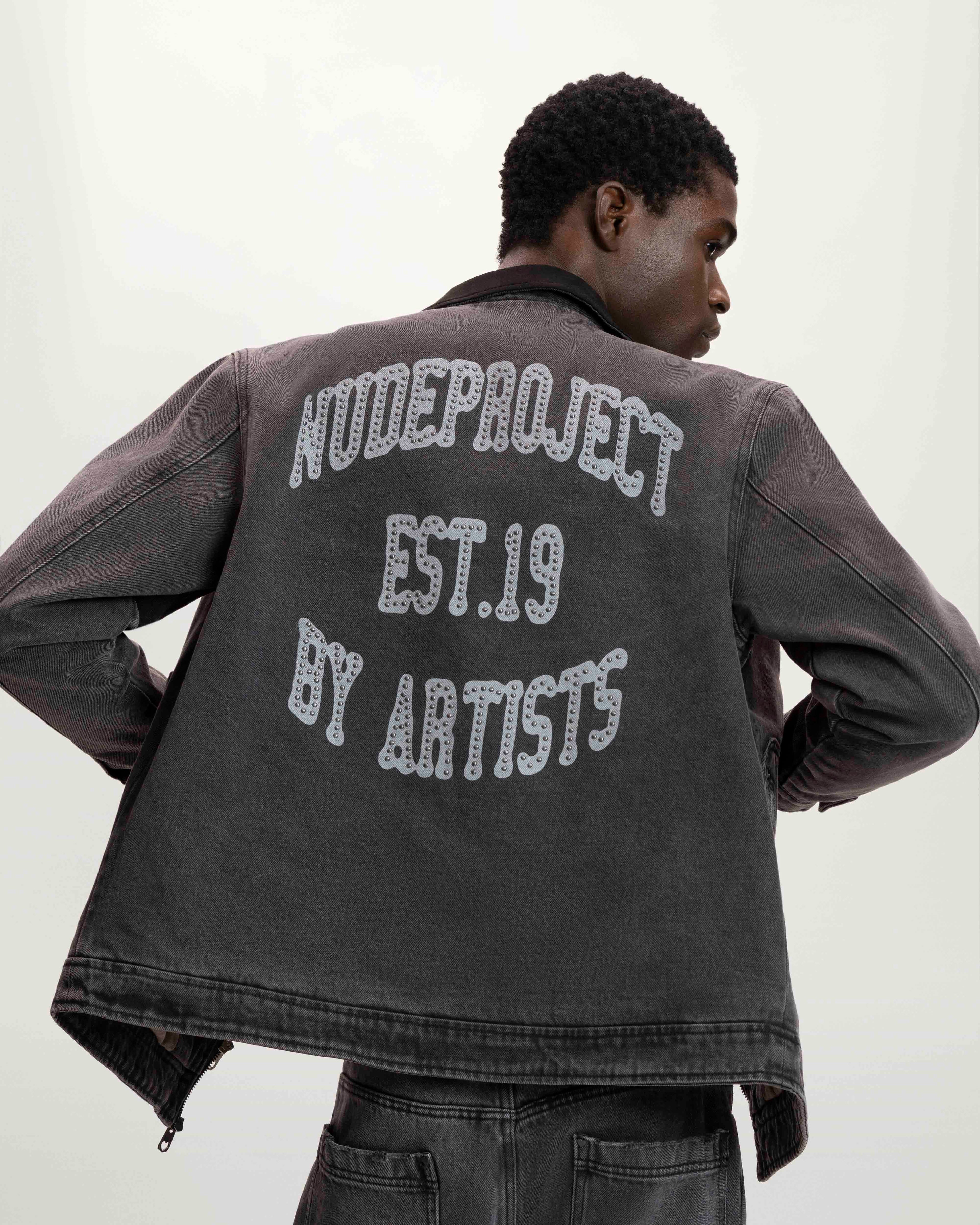 Trucker Denim Jacket Black