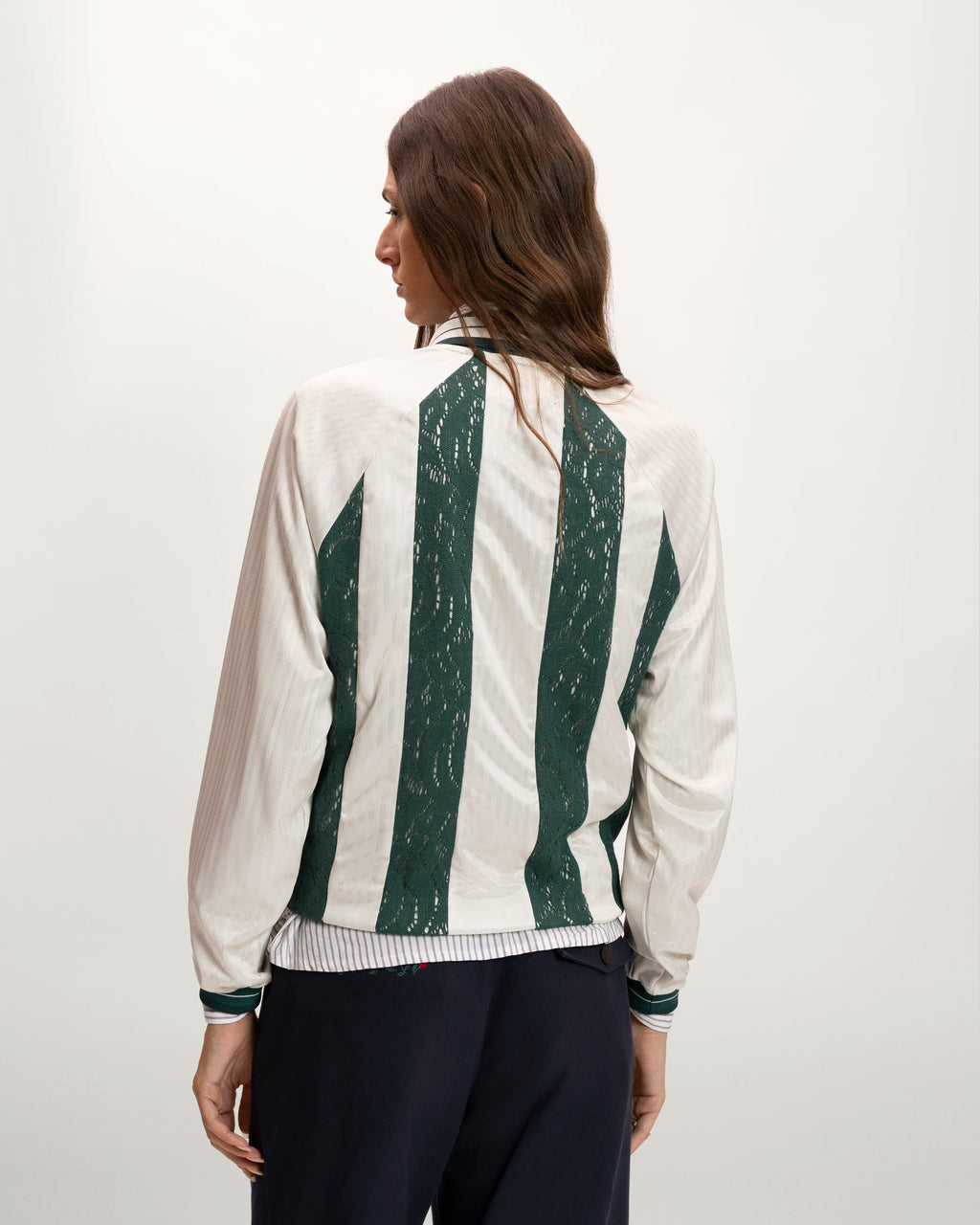 Lace Football Long-Sleeve Tee Green