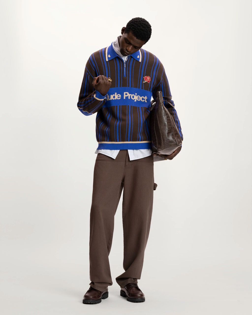 Legend Football Knit Polo Blue