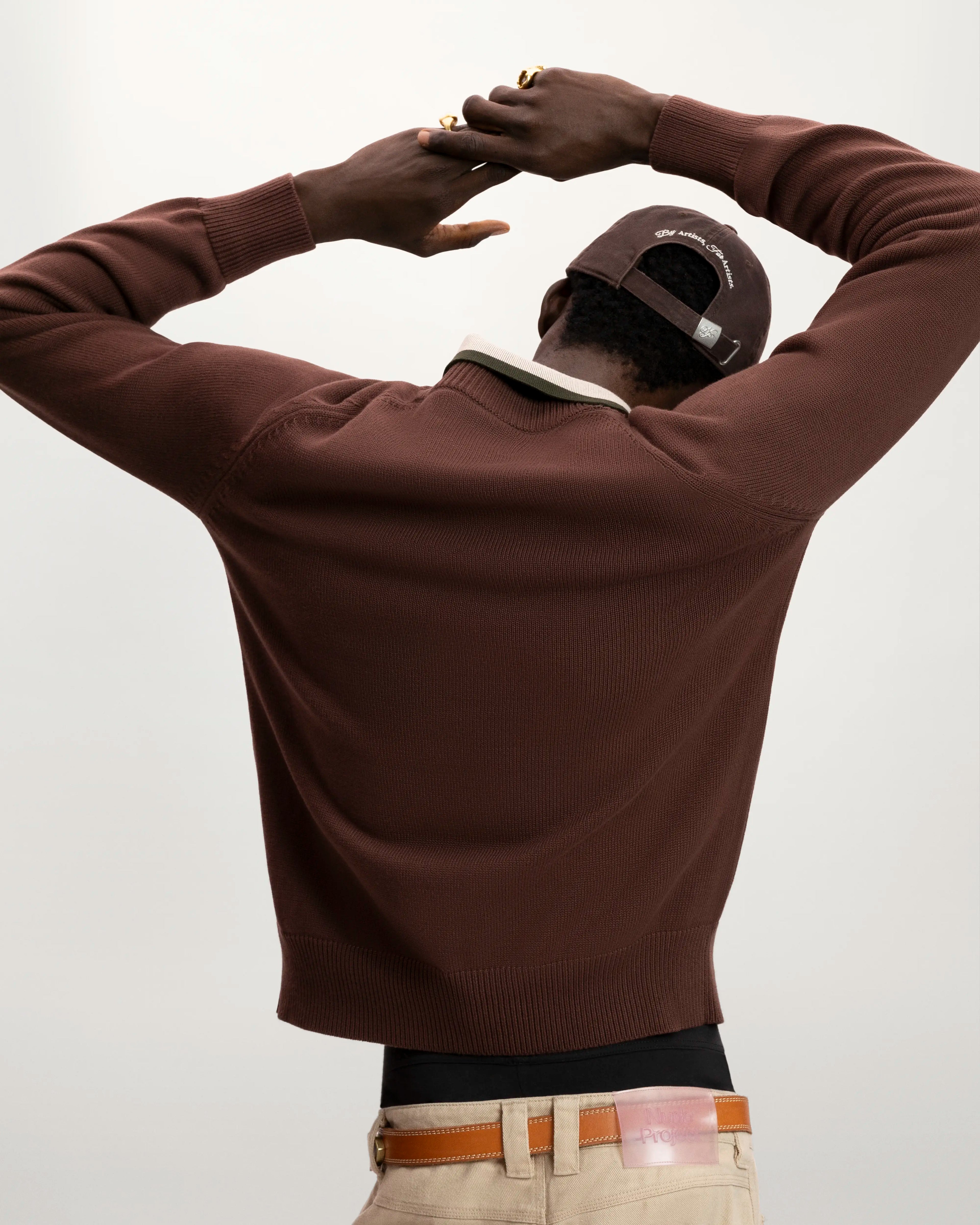 Teddy Knit Sweater Brown