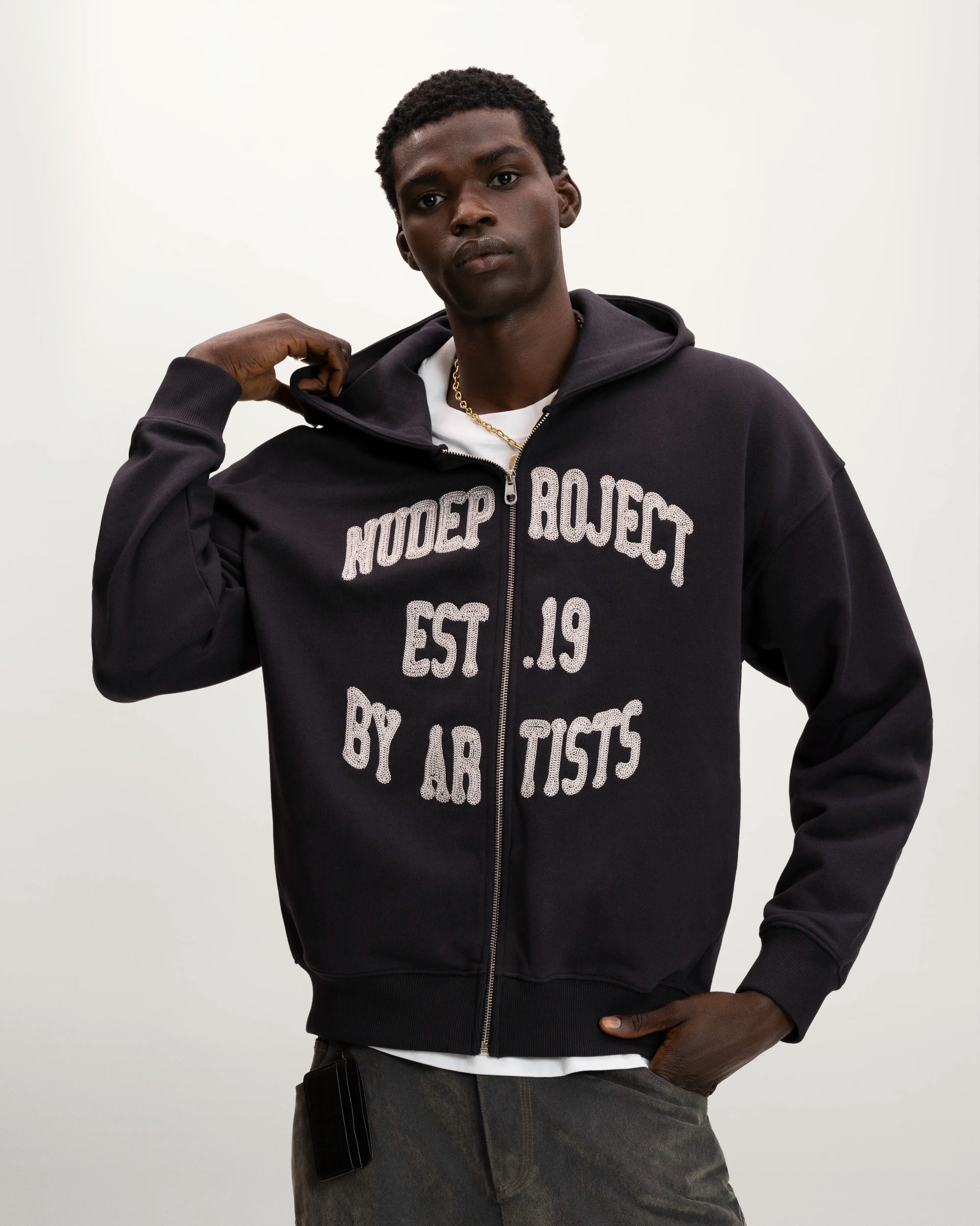 Gravity Zip-Up Hoodie Ash