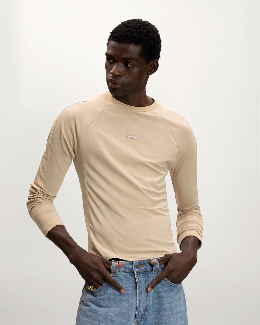 Tech Longsleeve Tee Beige