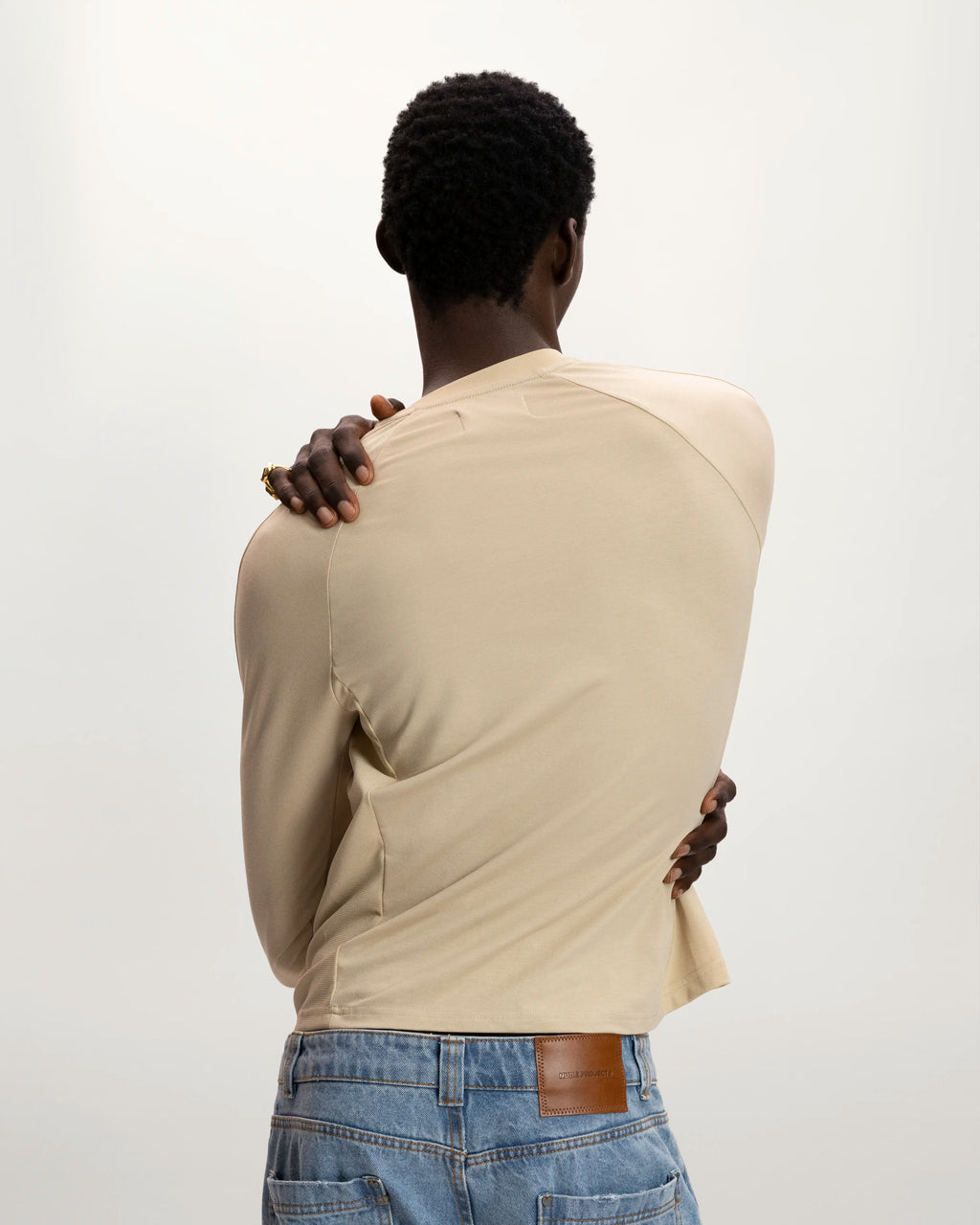 Tech Longsleeve Tee Beige