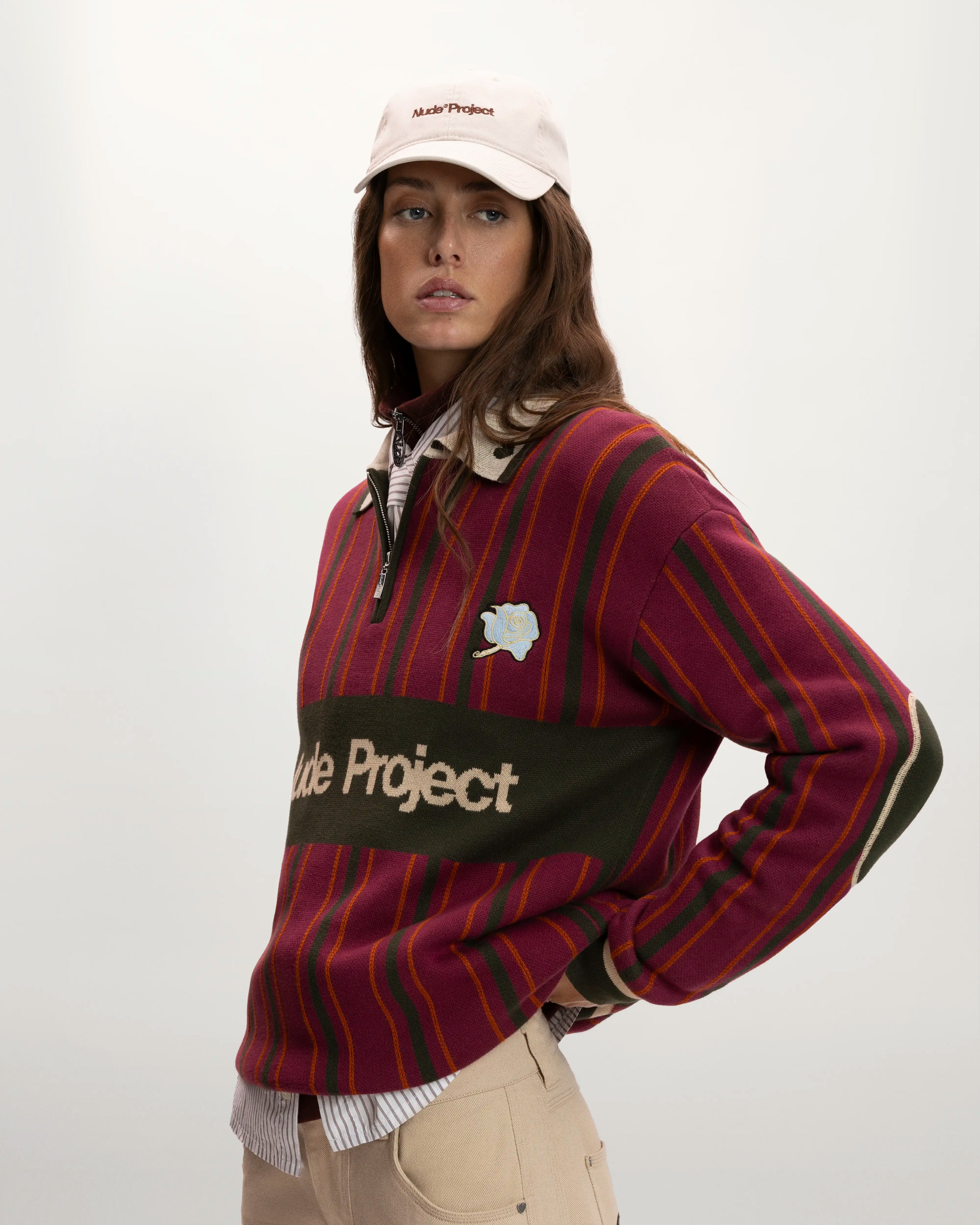 Legend Football Knit Polo Burgundy