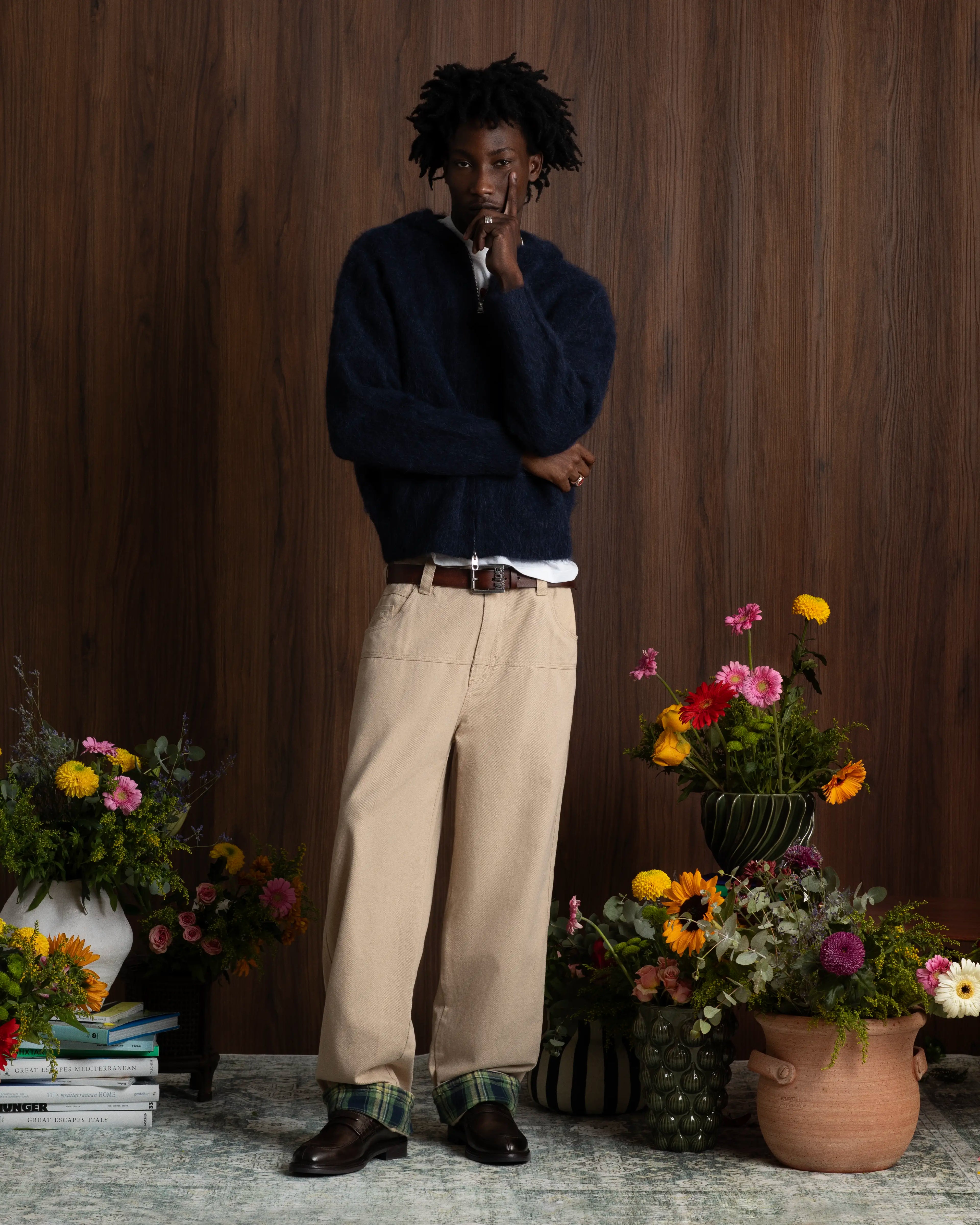 Jersey Con Cremallera Alpachino Azul Marino