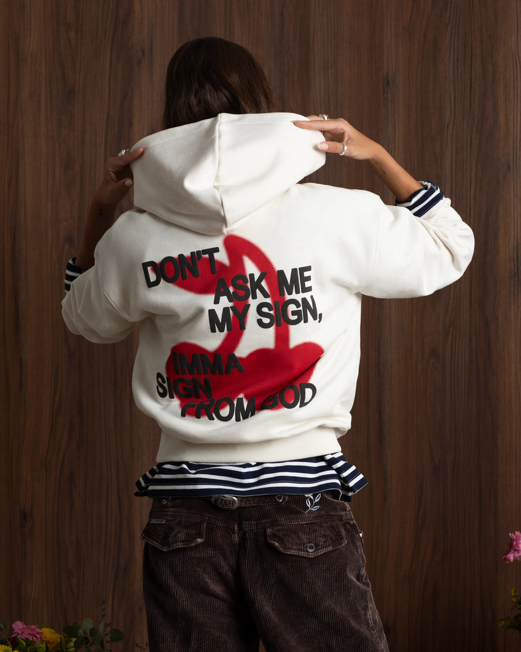 Sudadera Ladder Blanco Crema