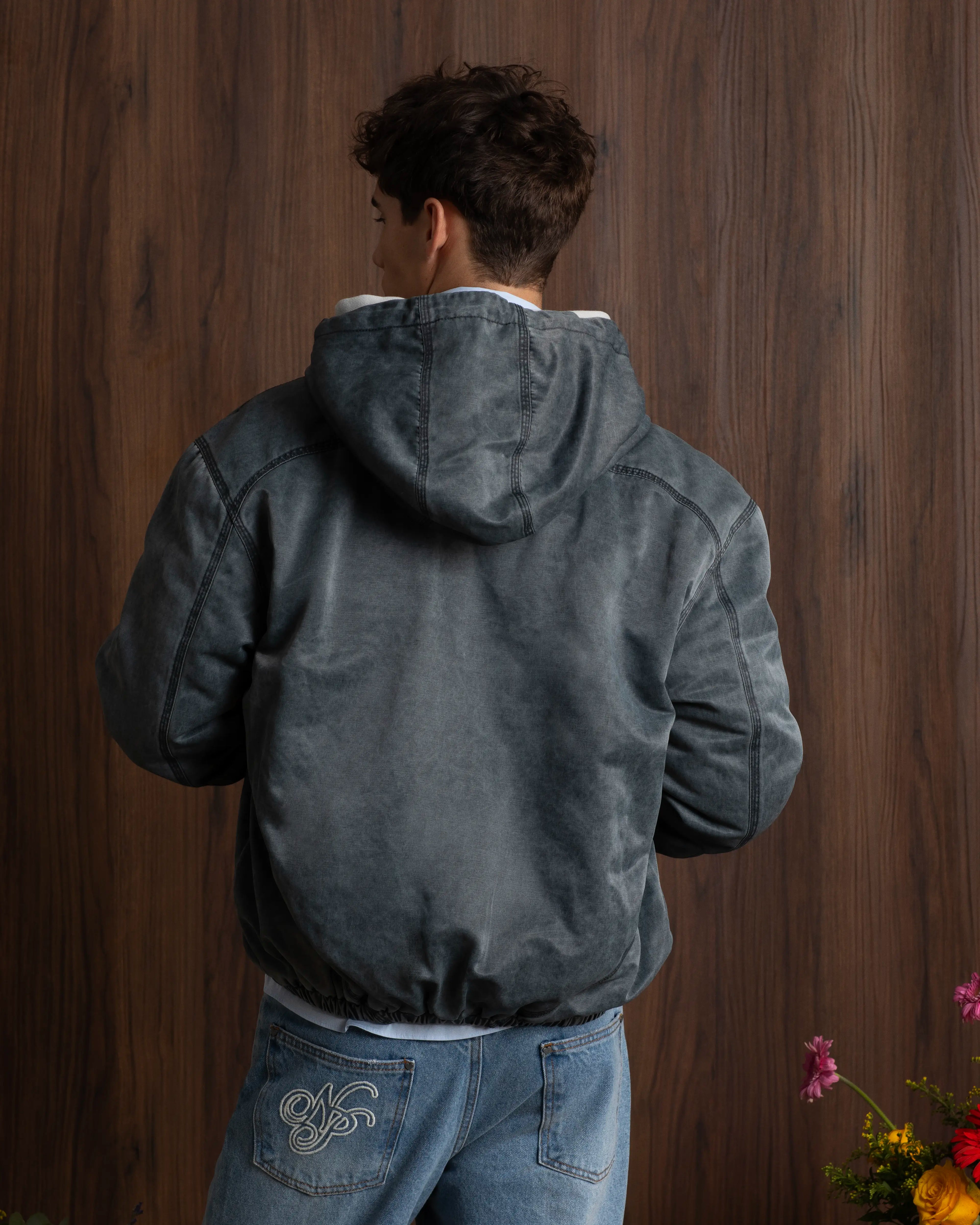 Chaqueta Worker Comfy Gris Oscuro